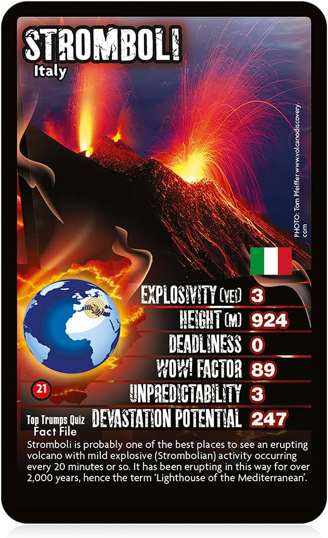 Volcanoes Top Trumps Card Game 5