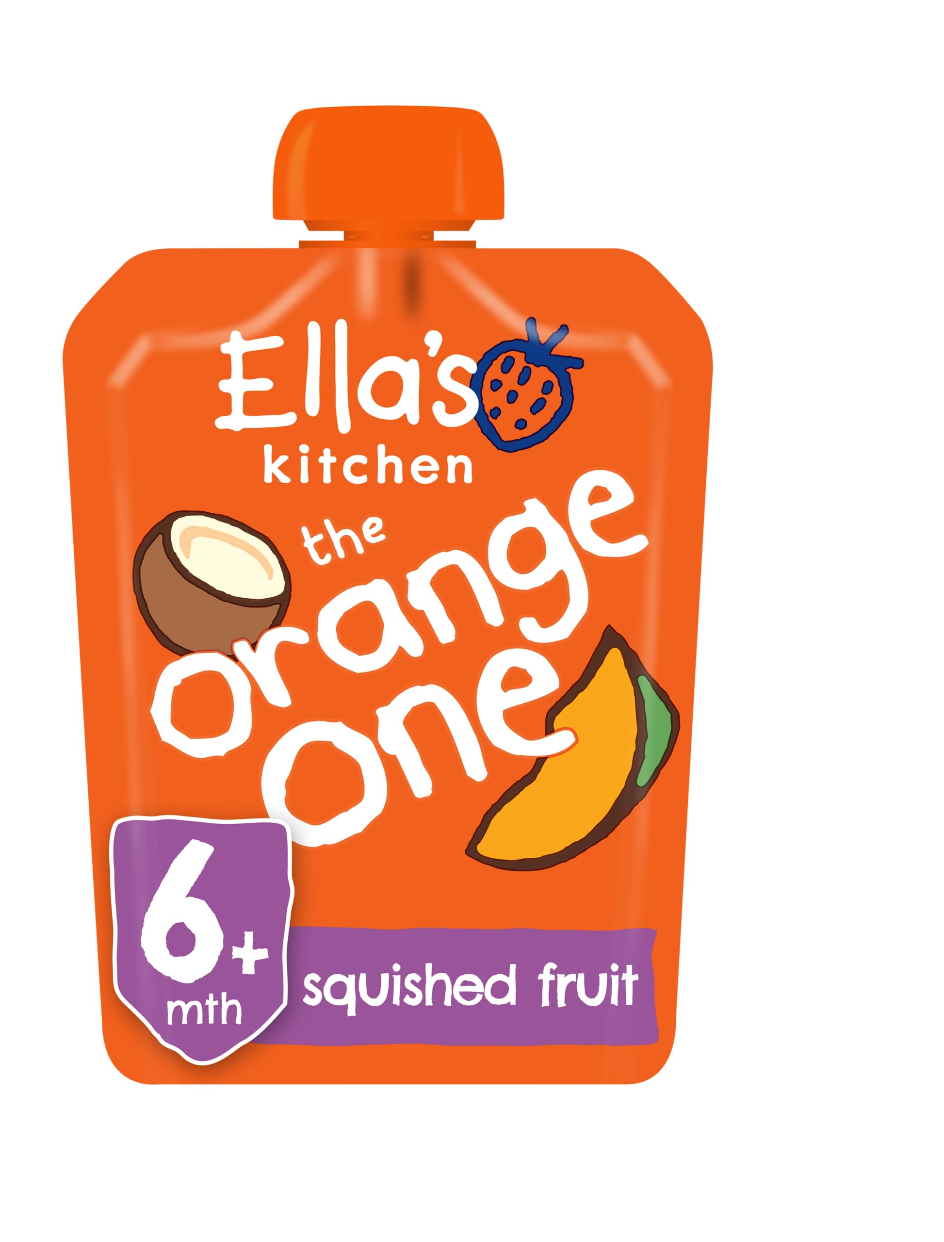 Ella's Kitchen The Orange One Organic Fruit & Juice Blend, 5 x 90g Pouches 2
