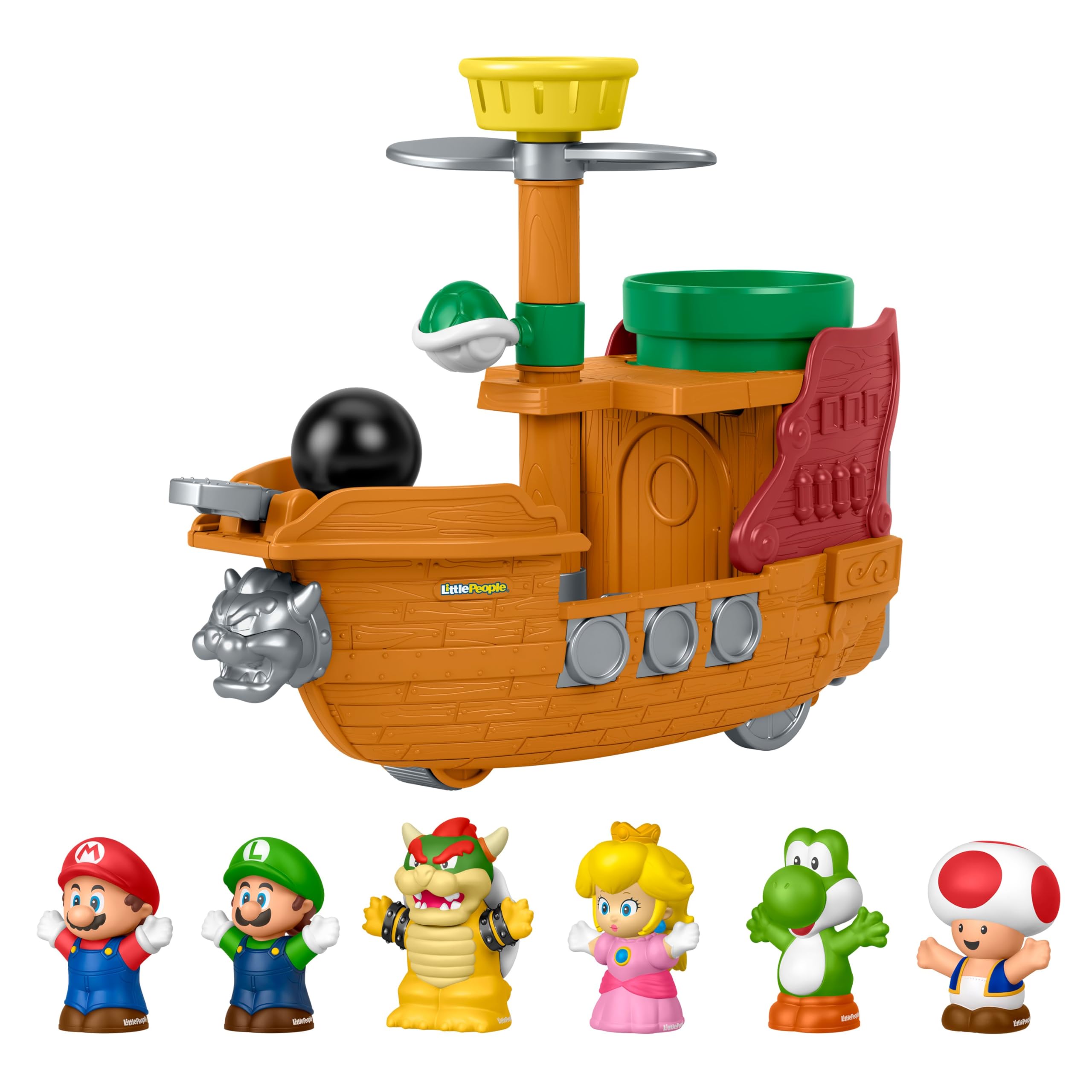 Fisher-Price Little People Bowser's Airship Playset - Toddler Toy | Ages 18 Months+ 1