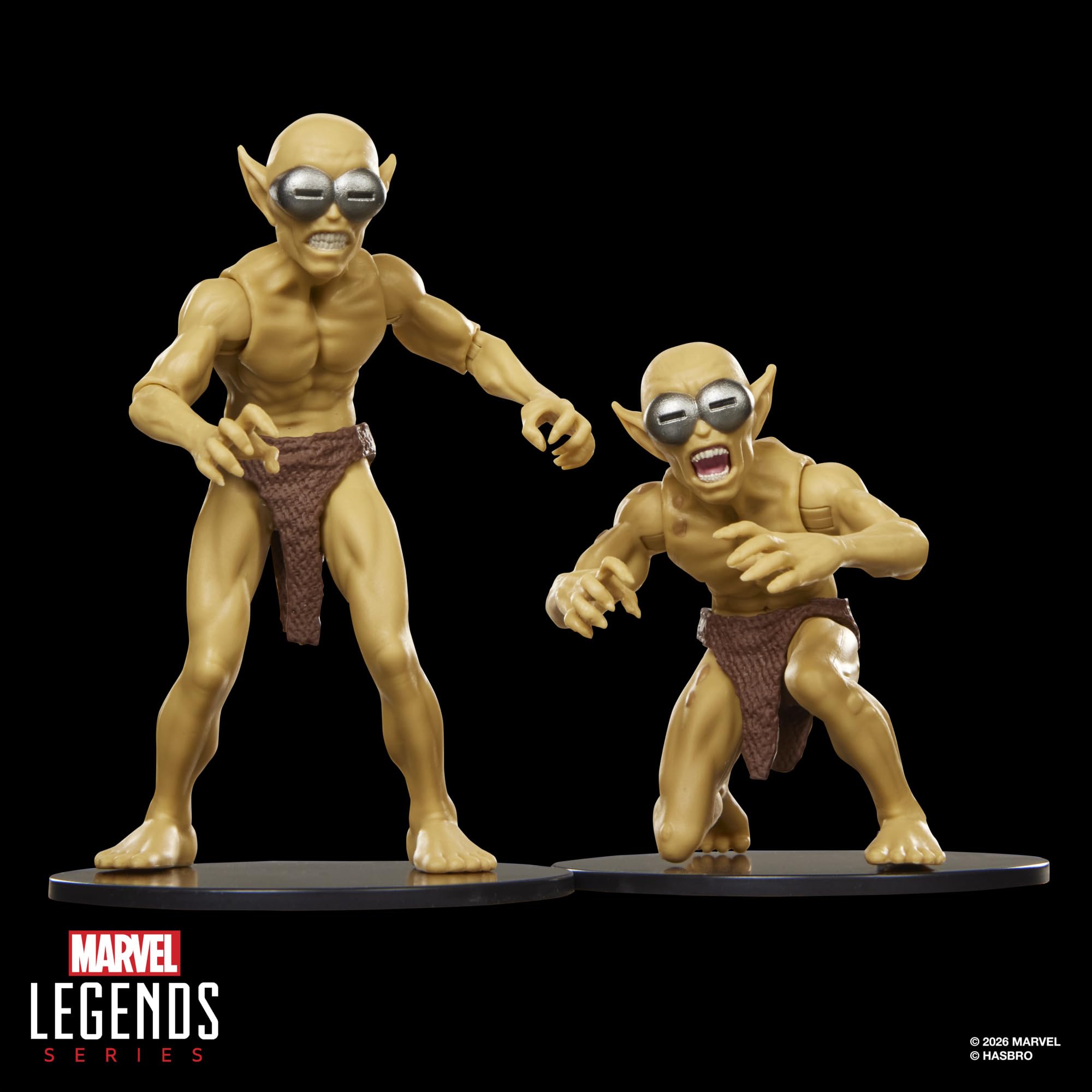 Marvel Legends Series Marvel's Mole Man & Moloids Multi-Pack - 3 Fantastic Four Comics-Inspired Collectible 15 cm Scale Action Figures | Ages 4+ 5