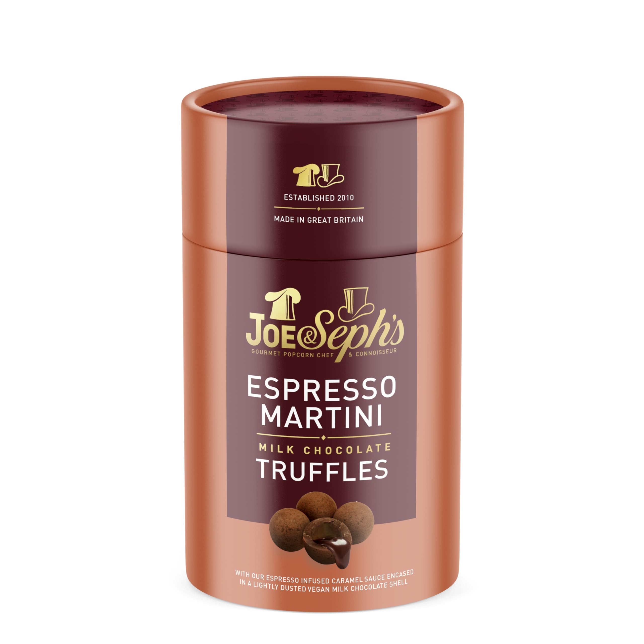 Joe & Seph's Espresso Martini Milk Chocolate Truffles Gift Box - Handmade in UK | 100g