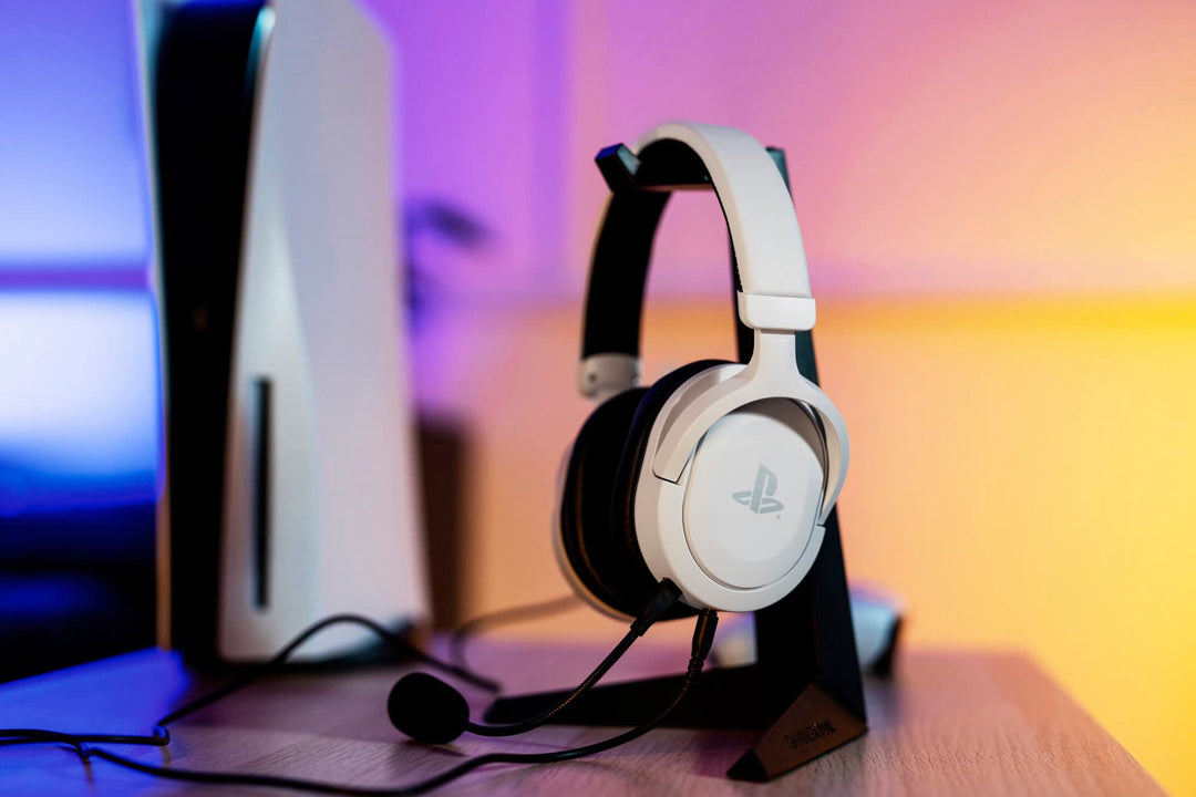 Trust Gaming GXT 498W Forta Officially Licensed PS5 Gaming Headset with 50mm Drivers & Detachable Mic