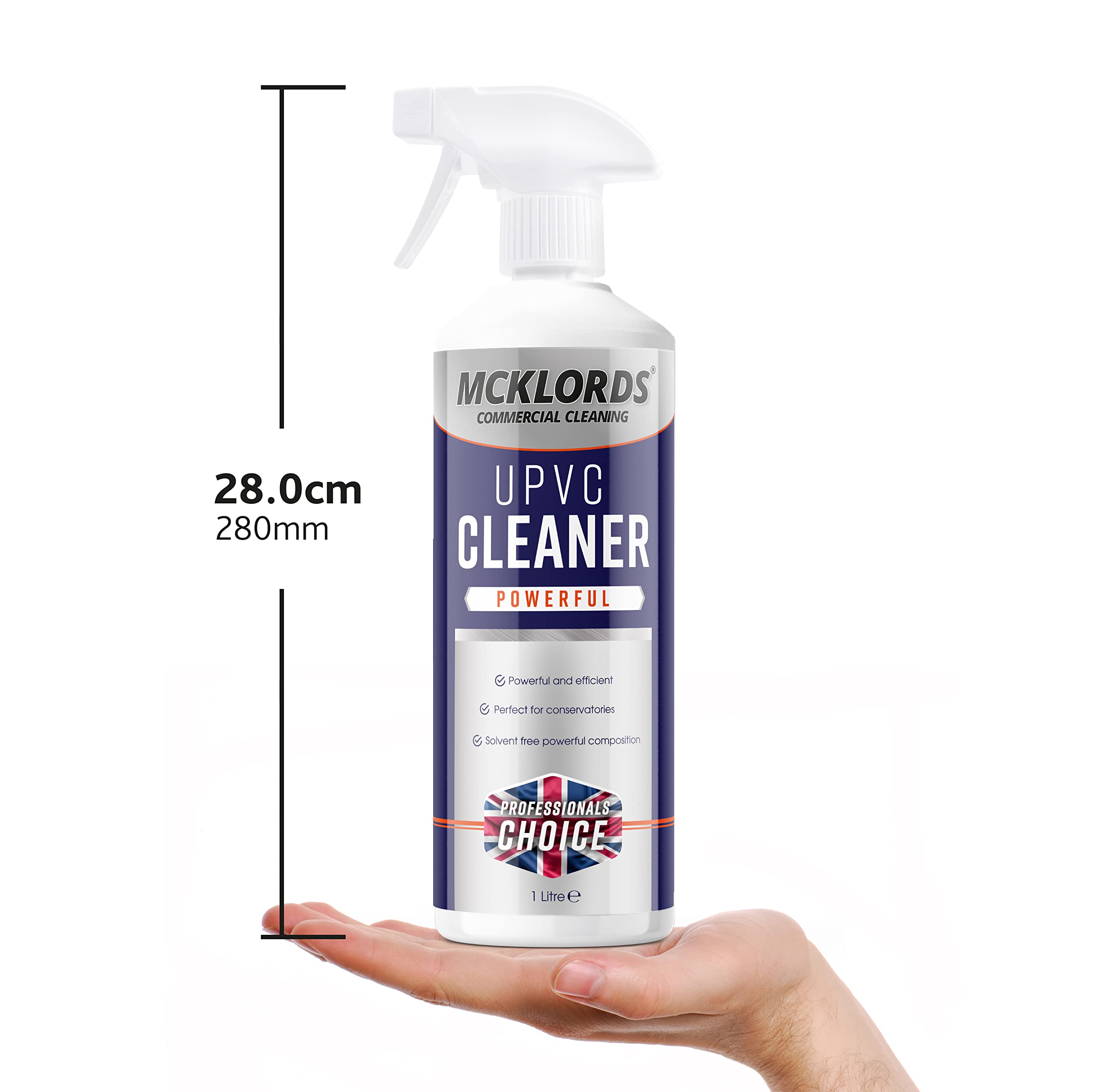McKLords Commercial uPVC Cleaner - Professional Plastic & Window Frame Restorer | 1L Liquid 2