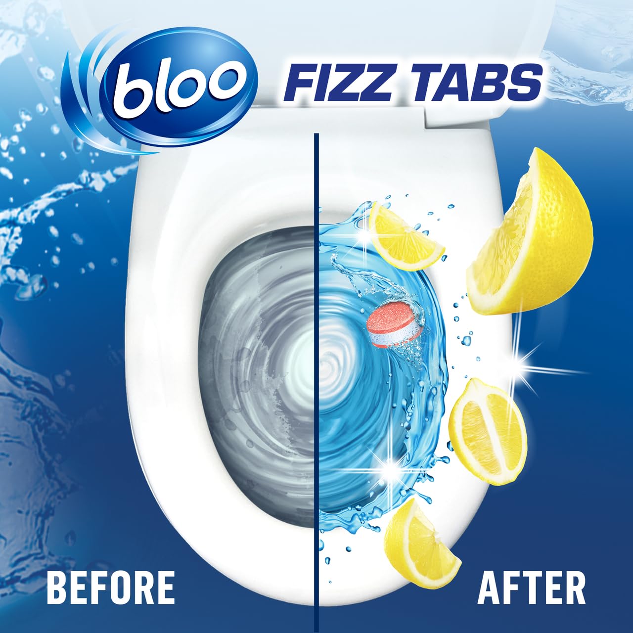 Bloo Power Fizz Tabs Anti-Limescale Toilet Cleaning Lemon, 8 Count 4