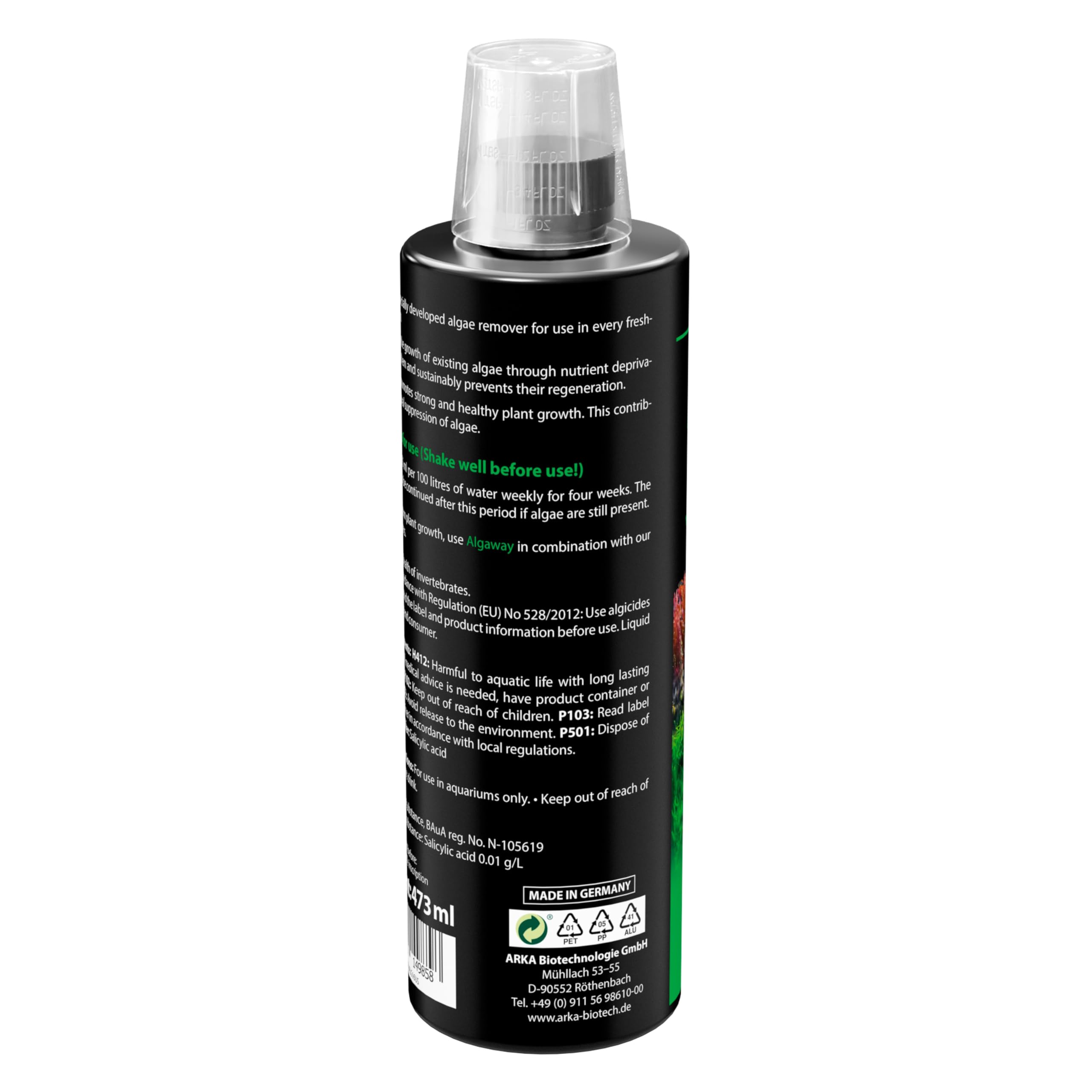 ARKA Aquarium Algae Remover - Eliminates Green, Hair & Spot Algae | 473ml Liquid 3