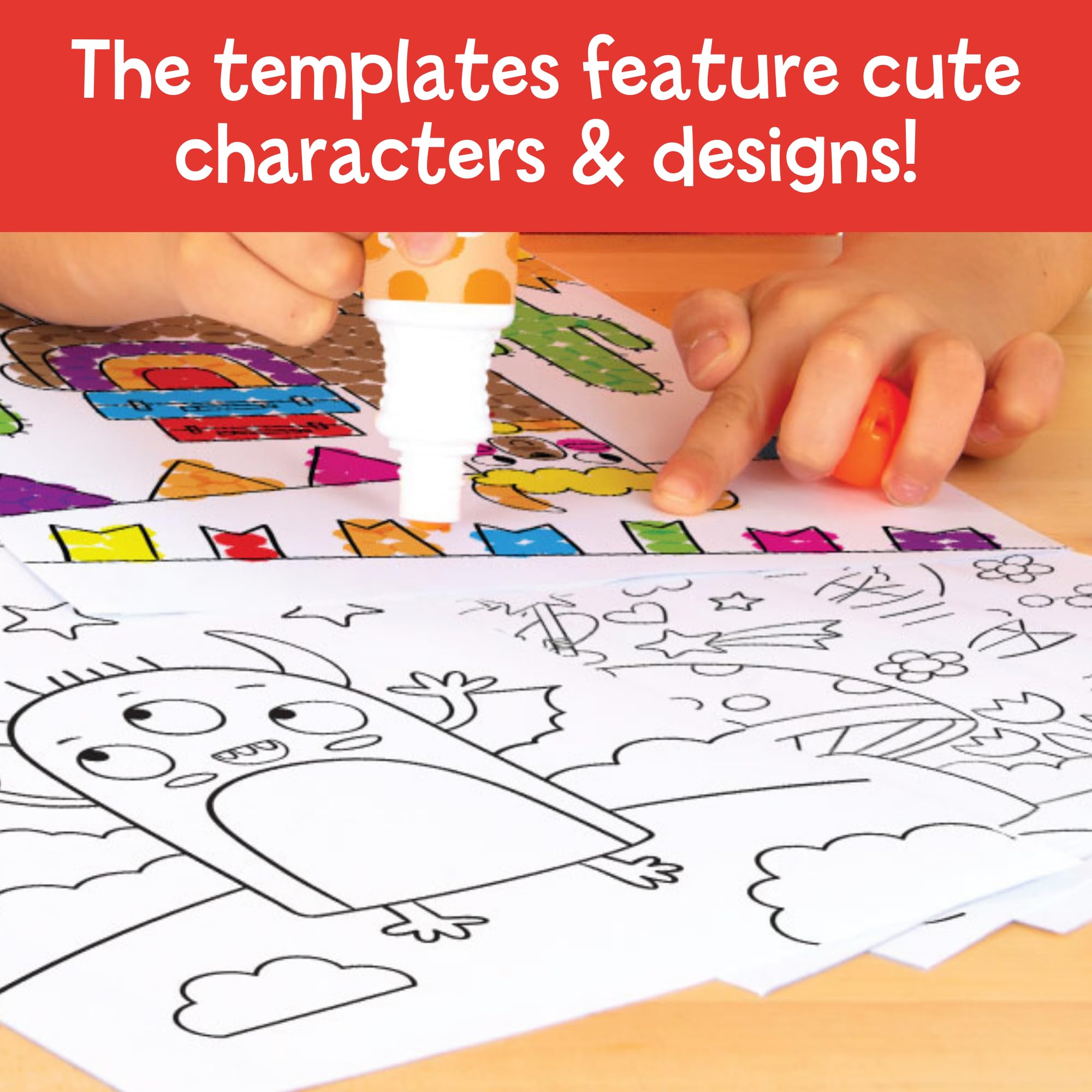 Galt Dot & Dab Craft Kit for Kids - Mess-Free Dot Art Set with 7 Anti-Leak Dabbers 3