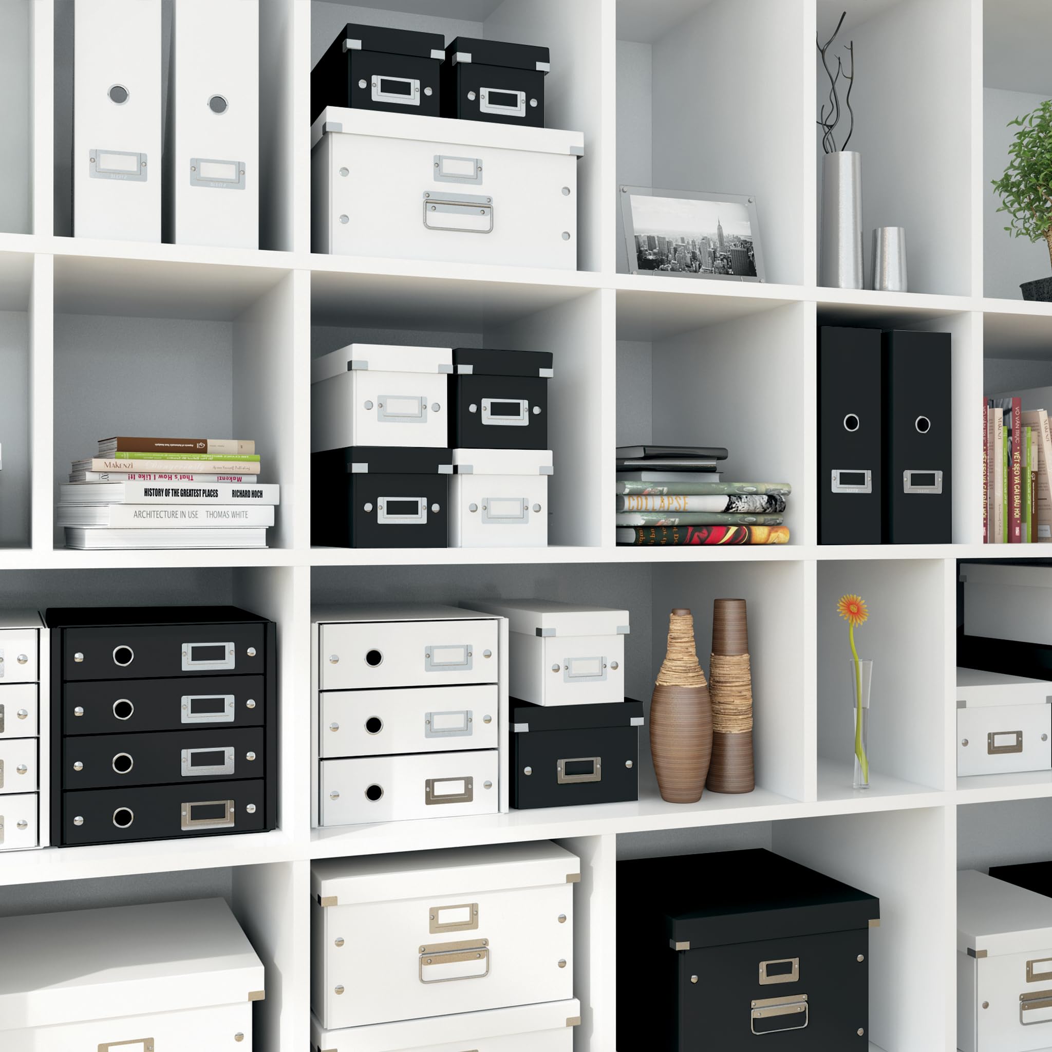 Leitz A4 Storage Box, Click and Store Range 60440095 - Medium, Black 5