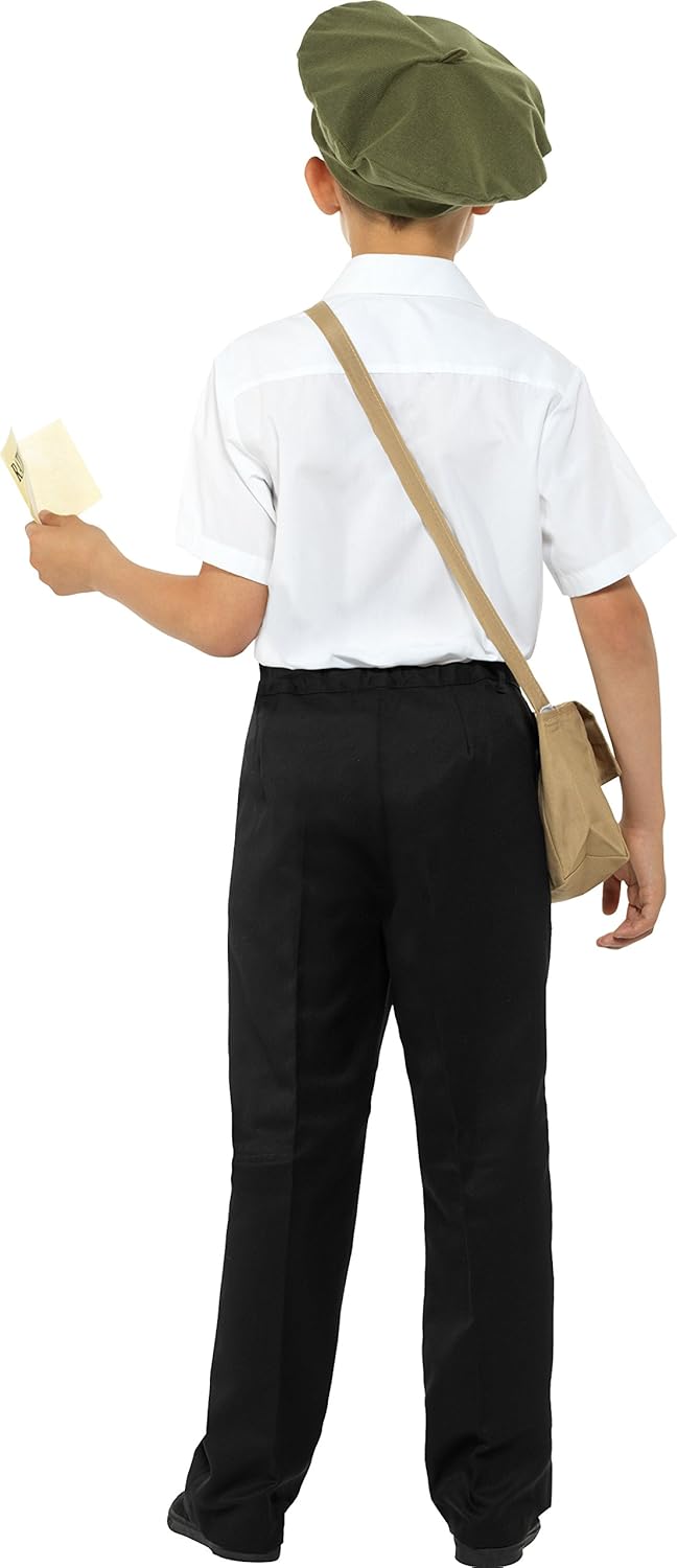 Smiffys Evacuee Instant Kit - Brown with Hat, Bag & Ration Book 5