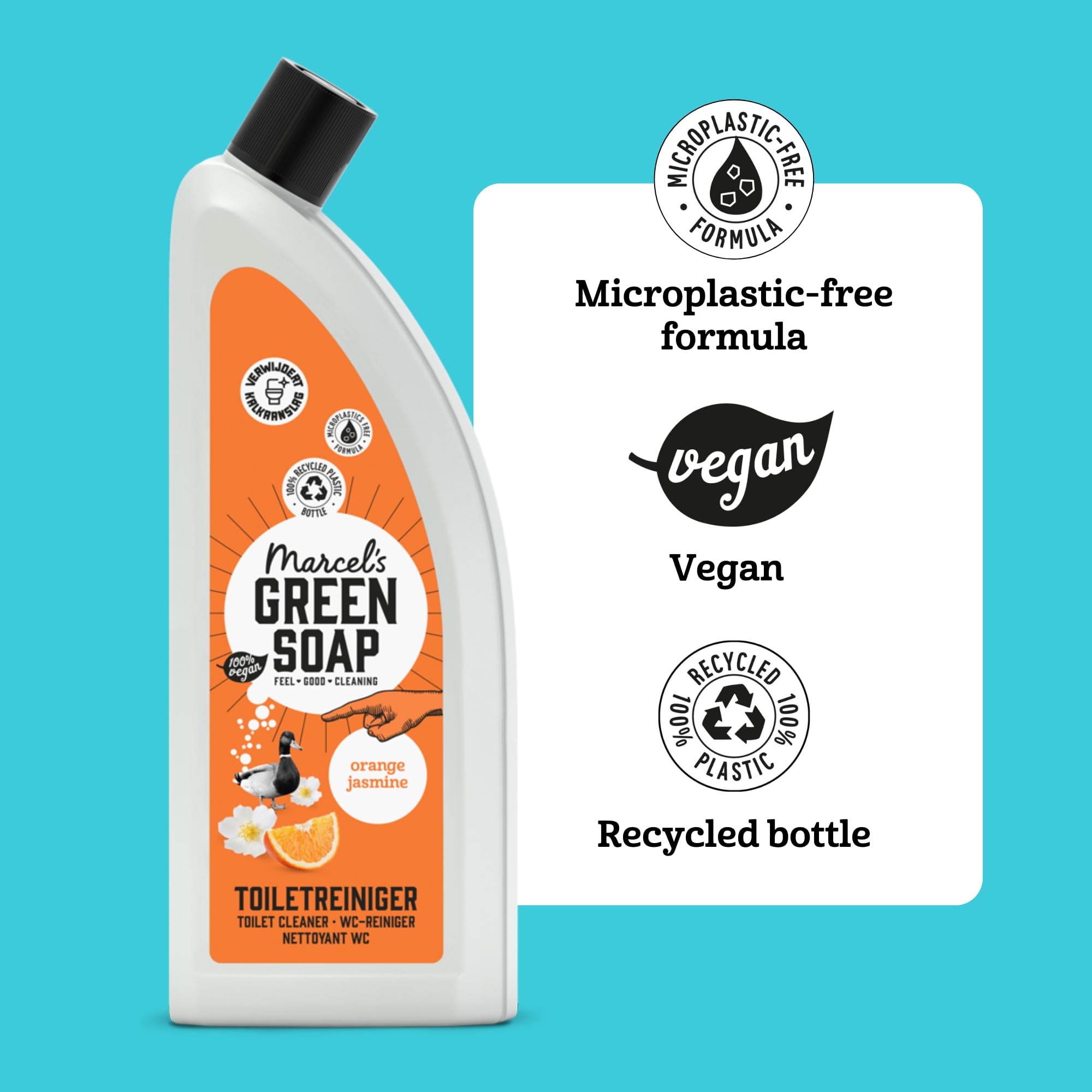 Marcel's Green Soap Toilet Cleaner Orange & Jasmine - Microplastic-free, 750 ml 3