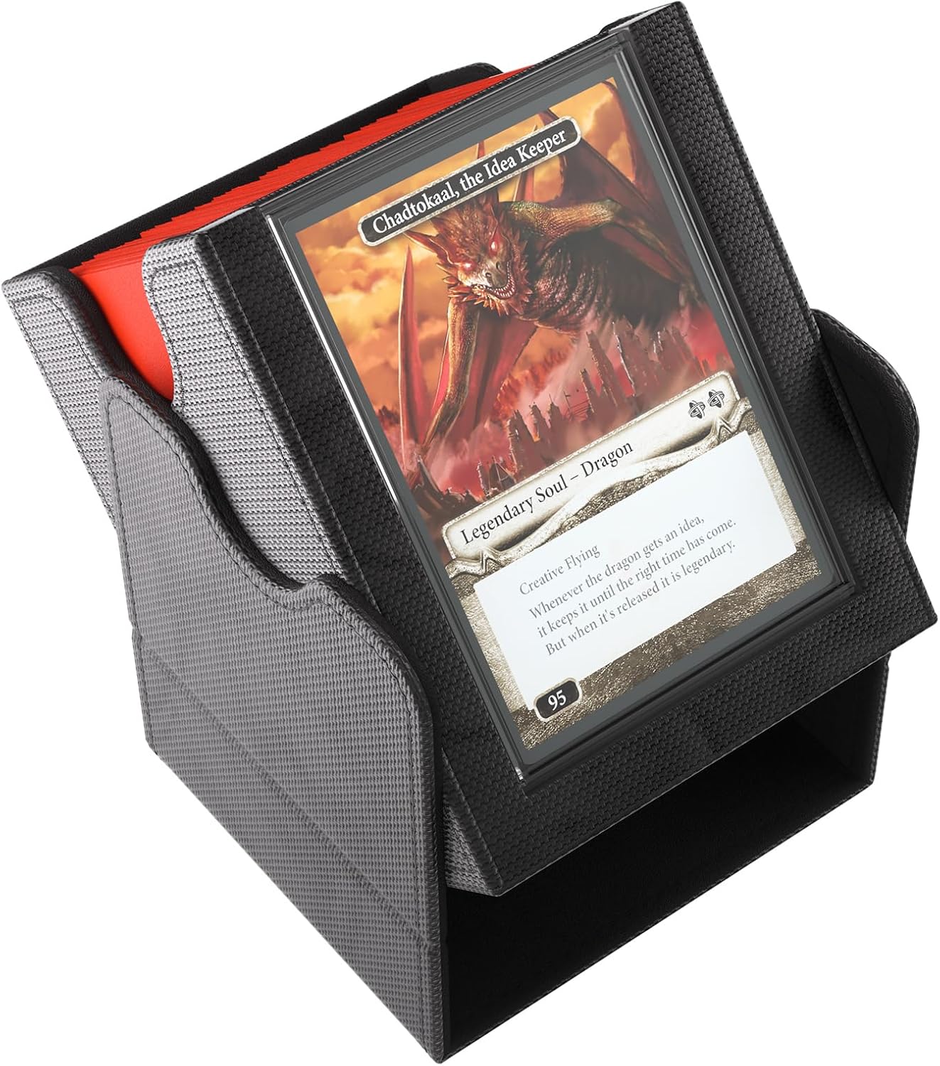 Gamegenic Magic: The Gathering Commander Squire Plus 100+ XL Deck Box Green 5