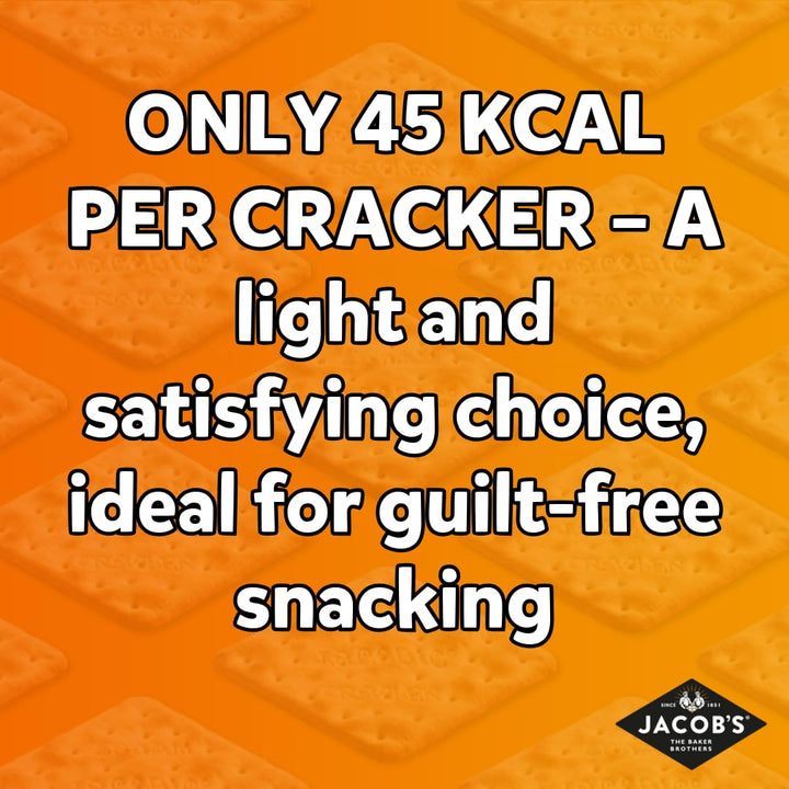 Jacob's Cornish Wafers Crackers, 150 g – Salty, Crispy, Low-Calorie Snack with Flaky Texture