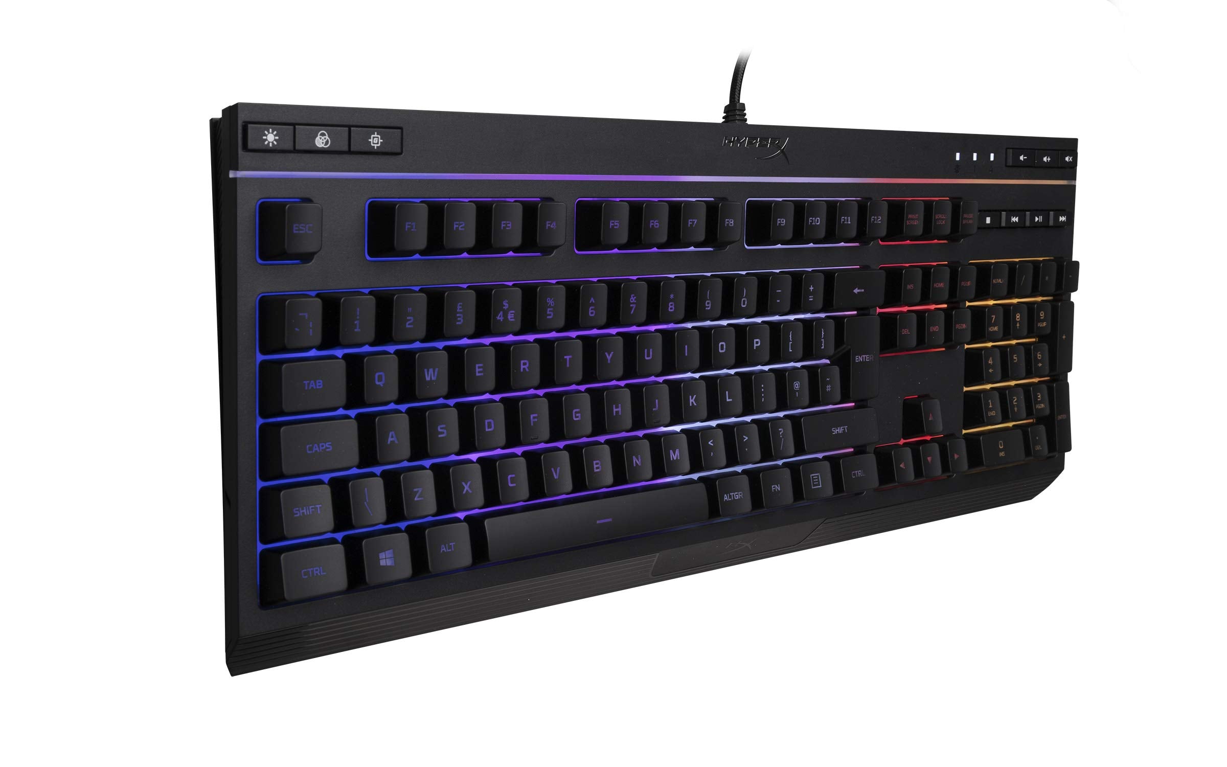 HyperX Alloy Core RGB Gaming Keyboard - Backlit, RGB, Spill Resistant | Plastic 4