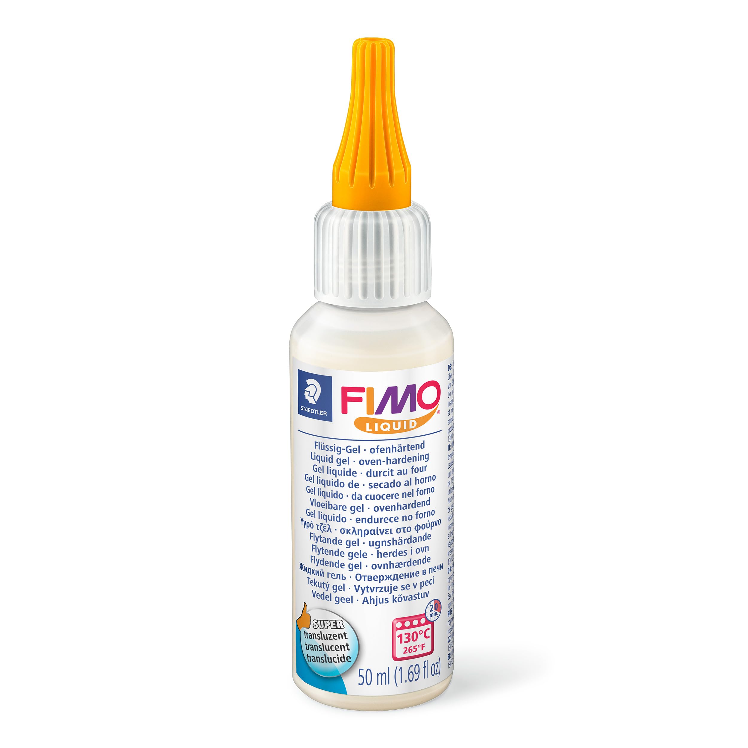 STAEDTLER FIMO Liquid Oven-Hardening Decorating Gel - Translucent, Flexible Finish | 50ml 1