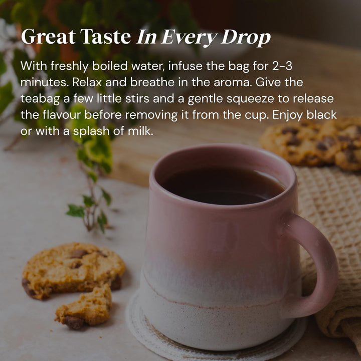 Twinings Earl Grey Bergamot & Lemon Flavoured Decaffeinated Black Tea Blend – 40 Tea Bags