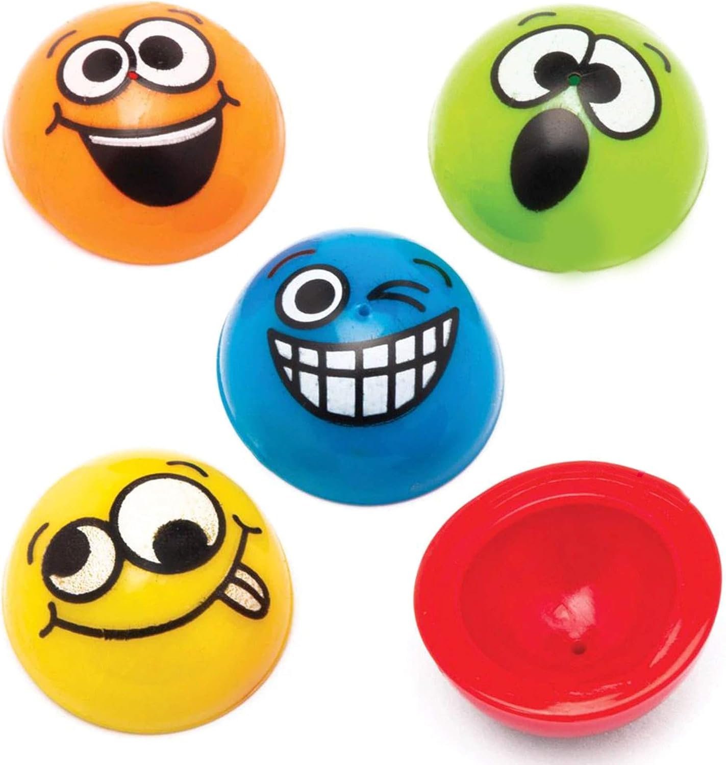 Baker Ross Funky Faces Jumping Poppers - 12-Pack Pop-Up Toys for Kids 1