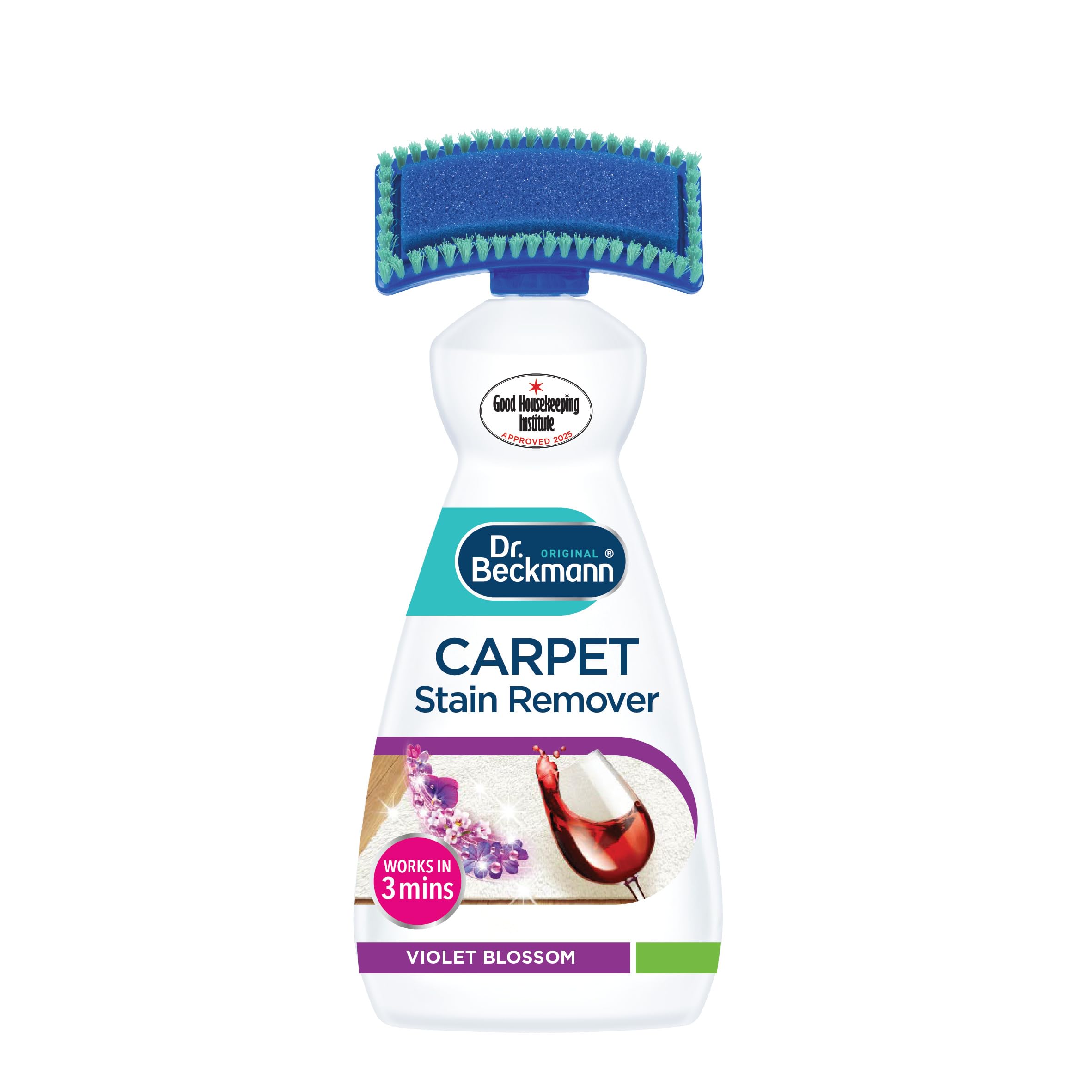 Dr. Beckmann Carpet Stain Remover - Powerful Oxi-Based Formula | 650 ml | Violet Blossom Scent 1