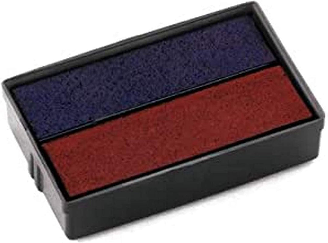 COLOP - E/10/2 Blue/Red Replacement Ink Pads for Self-Inking Stamps