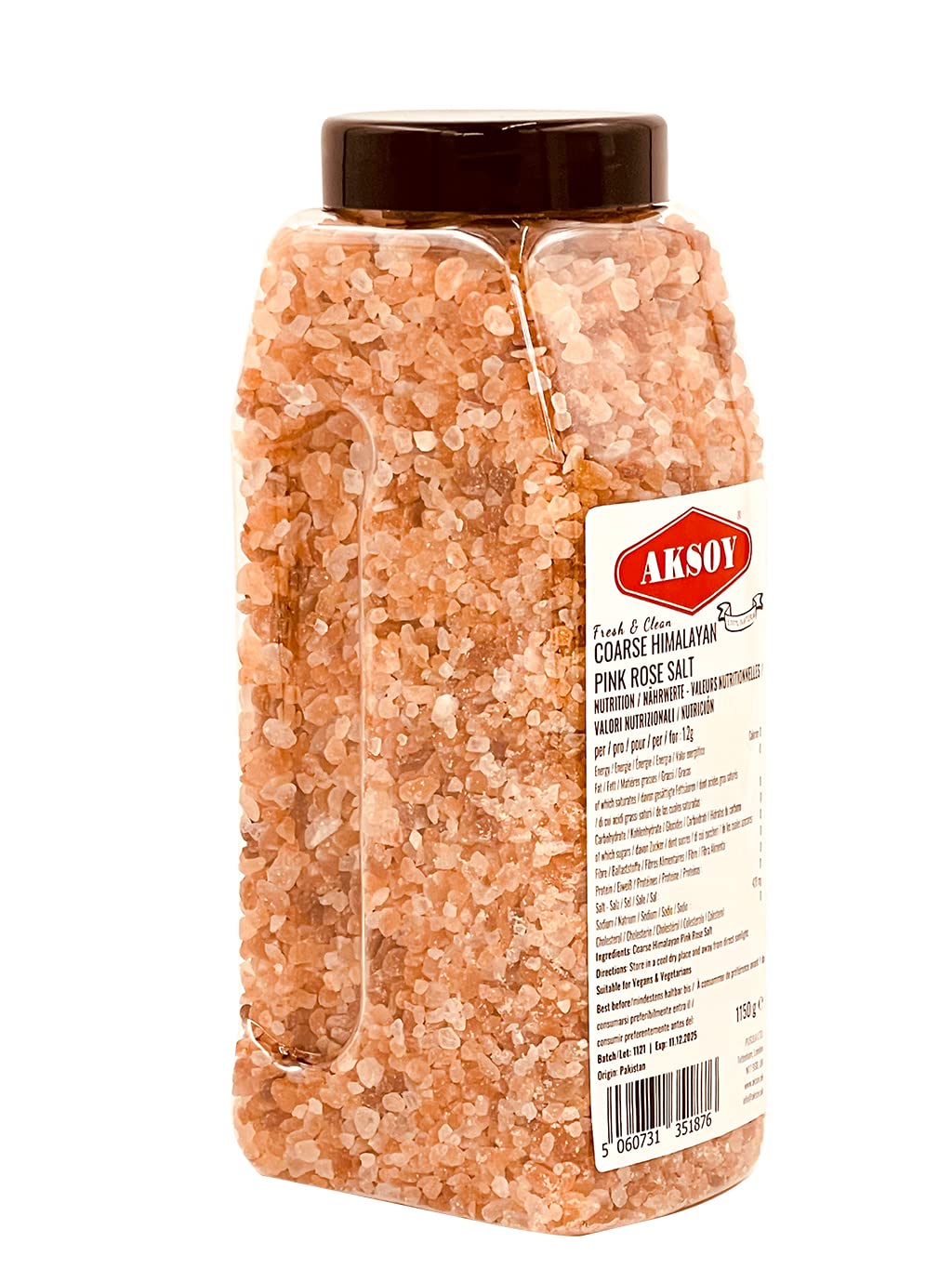AKSOY Pink Himalayan Salt - Coarse Grain | 1.15KG | GMO Free 1
