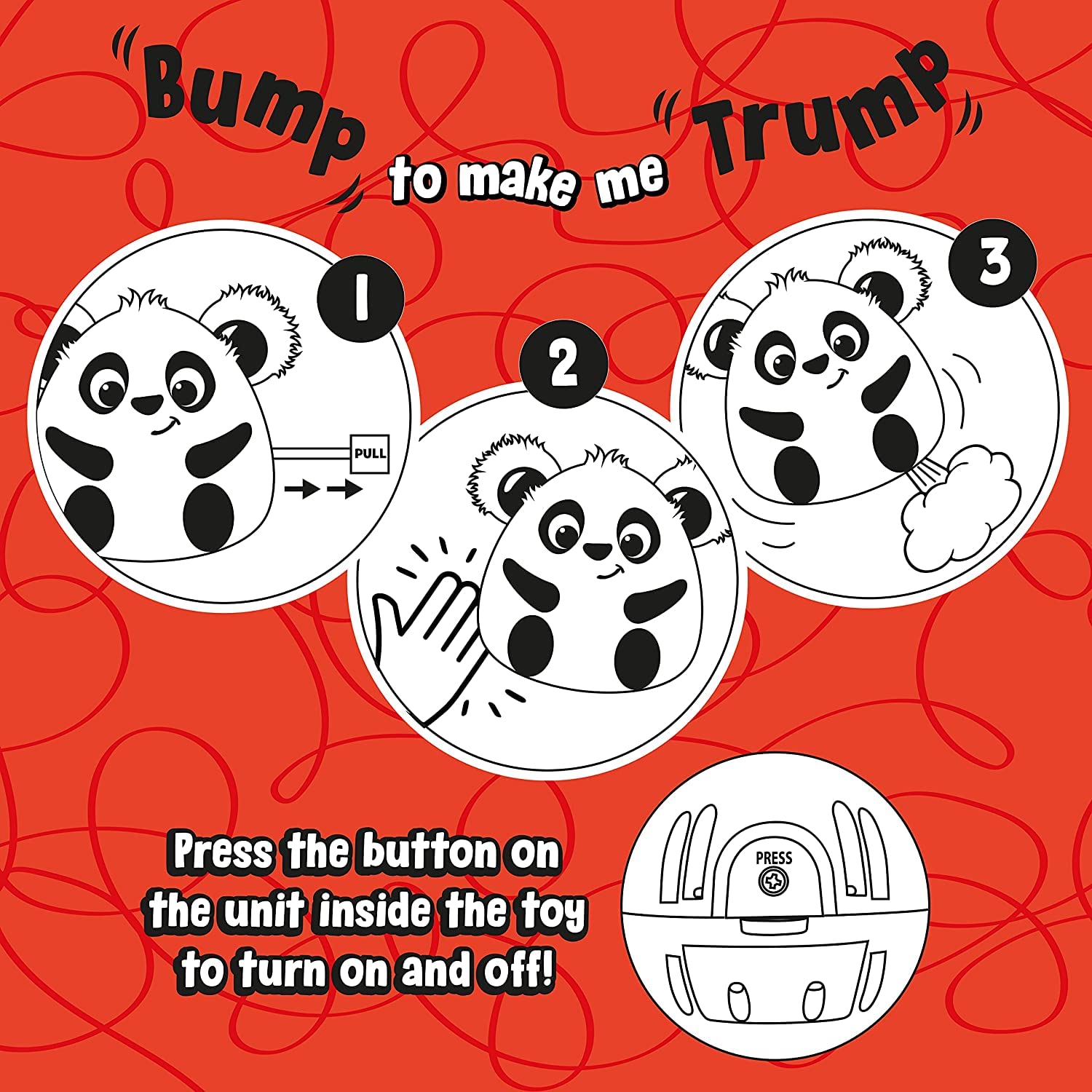 Windy Bums Unicorn Cheeky Farting Toy - Funny Plush with Sound & Movement, 6 Months+ 12