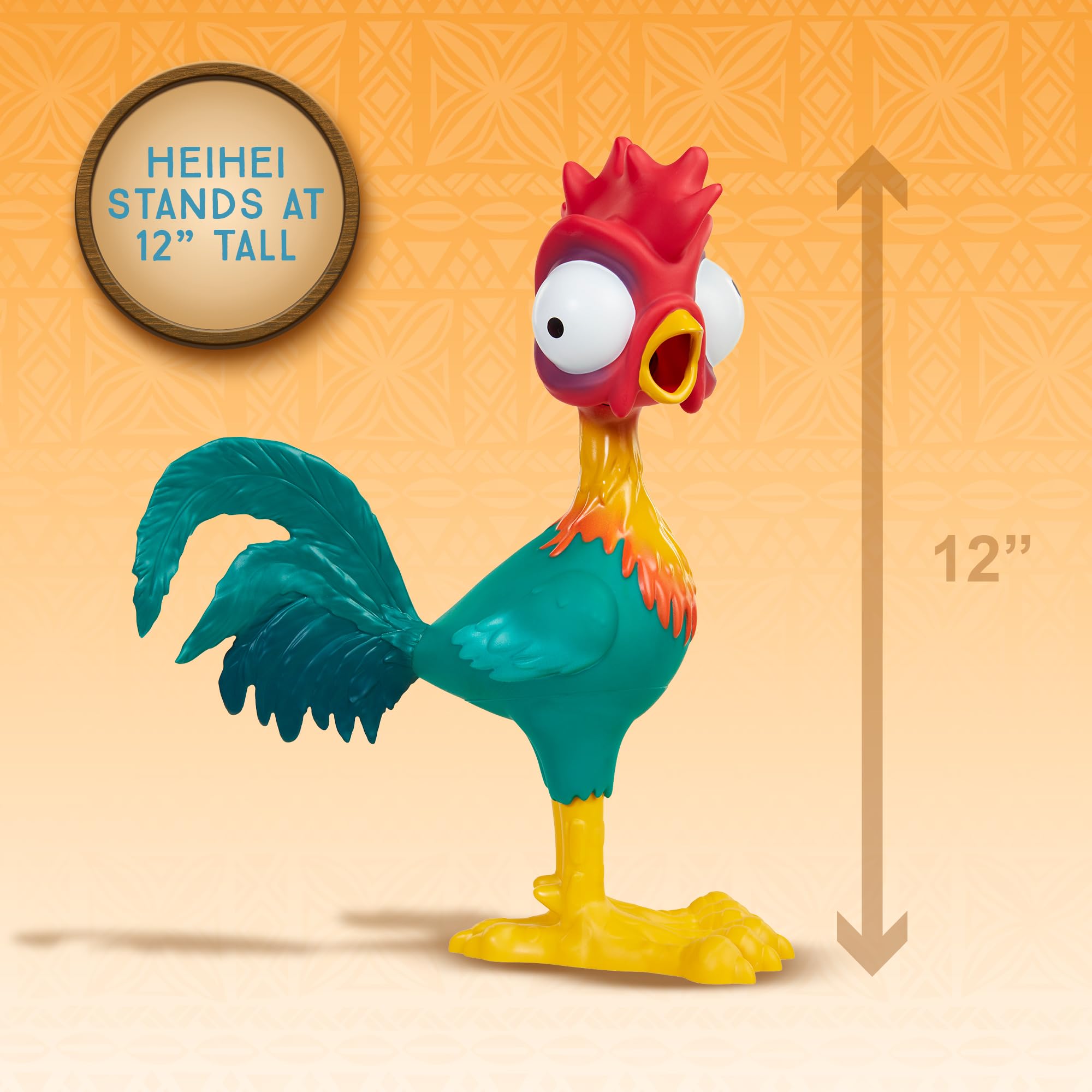 Disney Moana Squeeze and Scream Heihei - Interactive Squeezable Toy for Kids 3+ 9