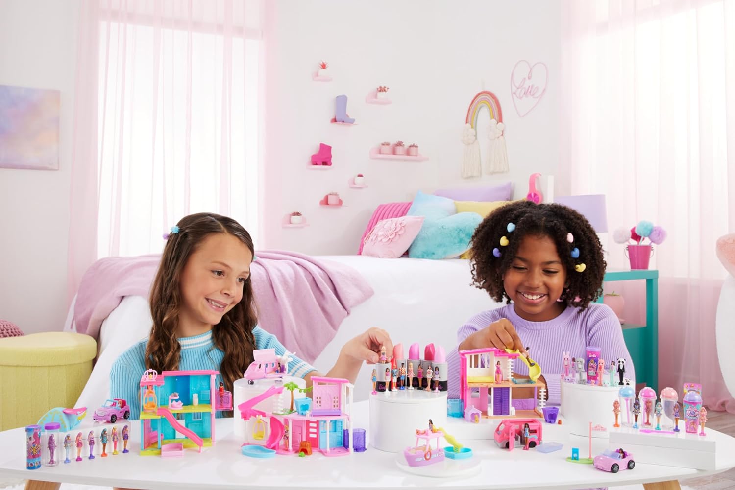 Mini BarbieLand Doll House Playset with 1.5-inch Doll - Barbie Dreamhouse HYF47 5