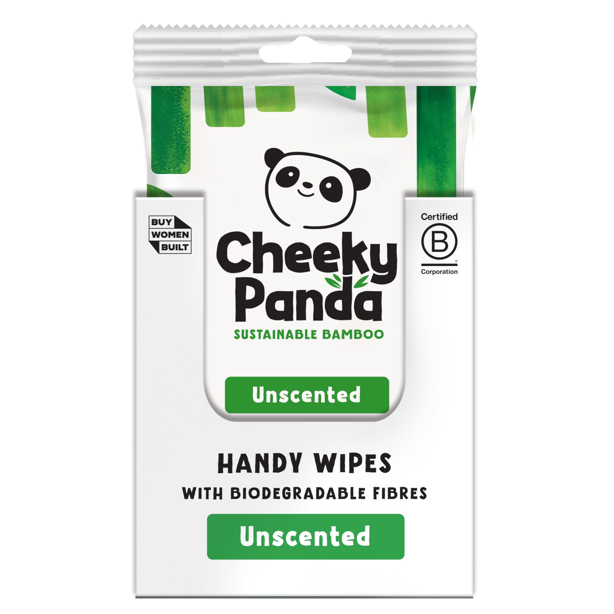 The Cheeky Panda Bamboo Hand Wipes - 12 Packs of 12 Travel Wipes | 144 Count Total