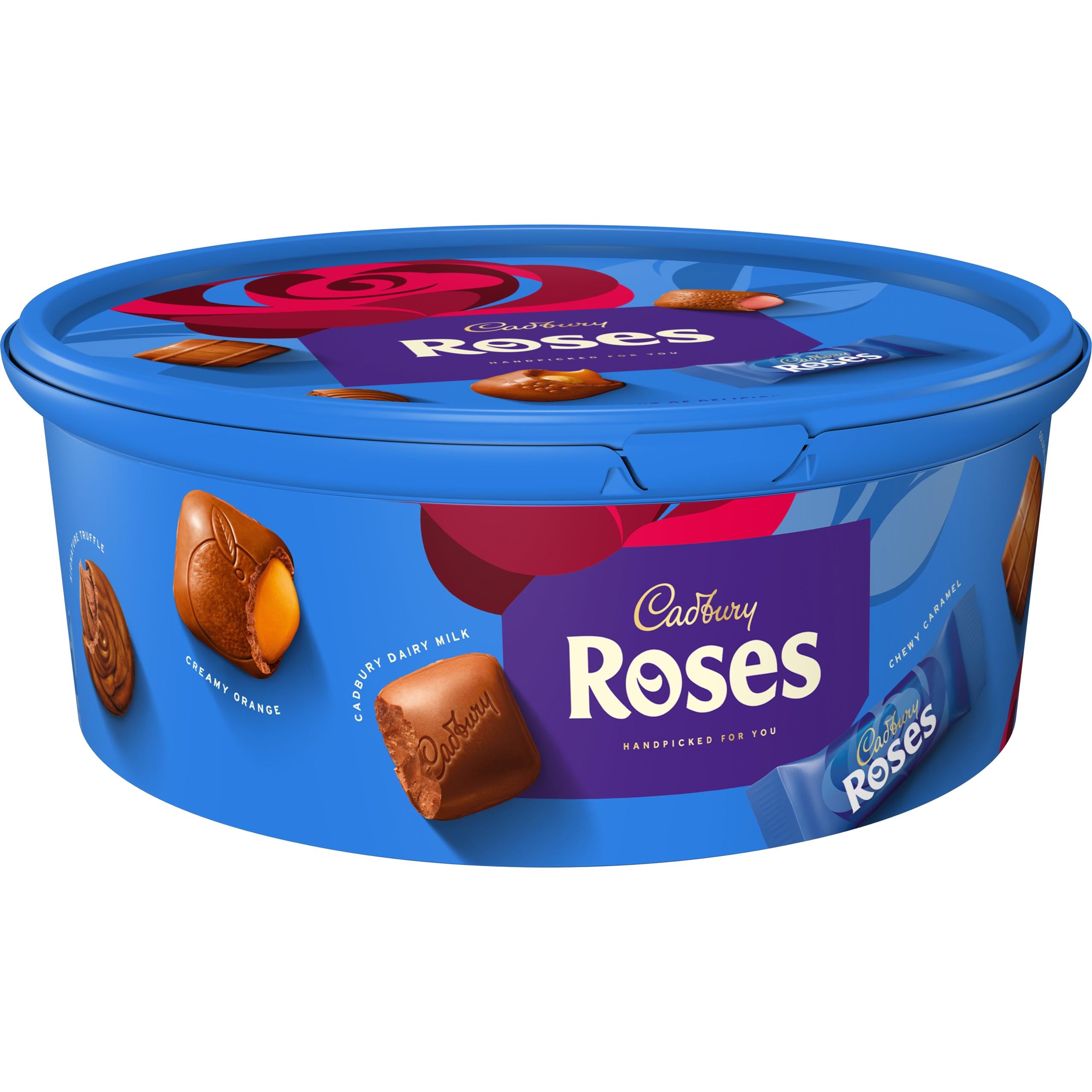 Cadbury Roses Milchschokoladen-Sortiment im Becher – 550 g Geschenk zum Teilen