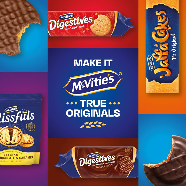 McVitie's Blissfuls Belgian Milk Chocolate & Caramel Biscuits 172g