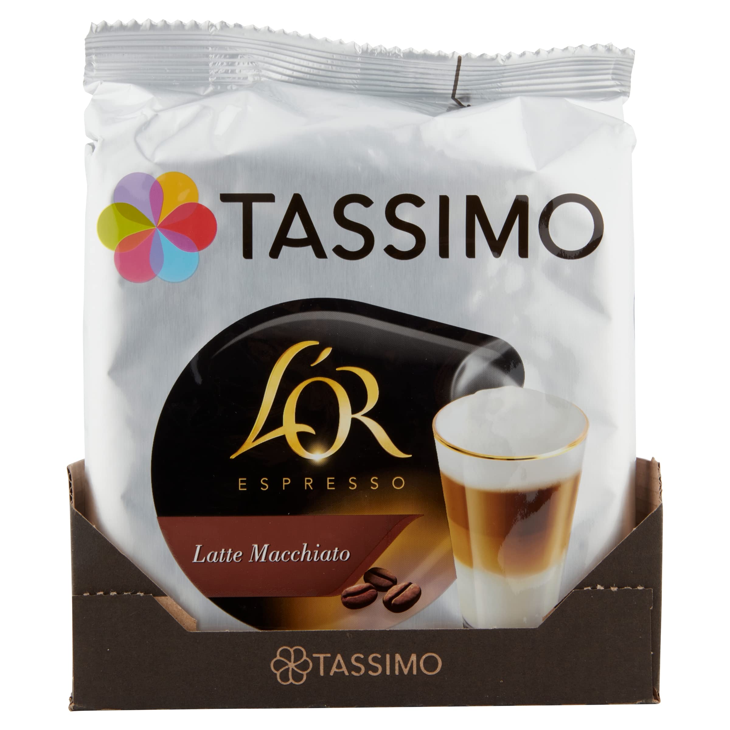 Tassimo L'OR Latte Macchiato Coffee Pods - 40 Drinks (5 Packs of 8 Count)