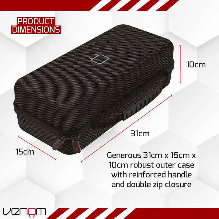 Venom Handheld PC Storage Case – Compatible with Steam Deck, ASUS ROG Ally, Logitech G Cloud, MSI Claw, Lenovo Legion Go