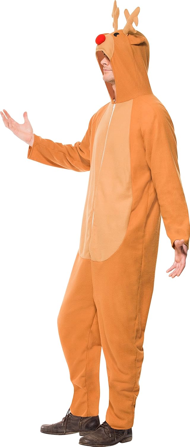 Smiffys Reindeer Costume - Festive Fancy Dress for Adults 6