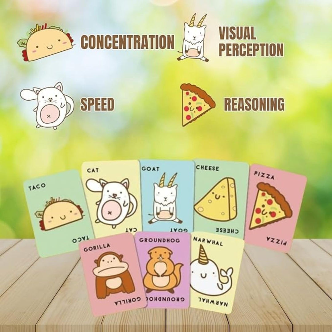 Blue Orange Taco Cat Goat Cheese Pizza Card Game