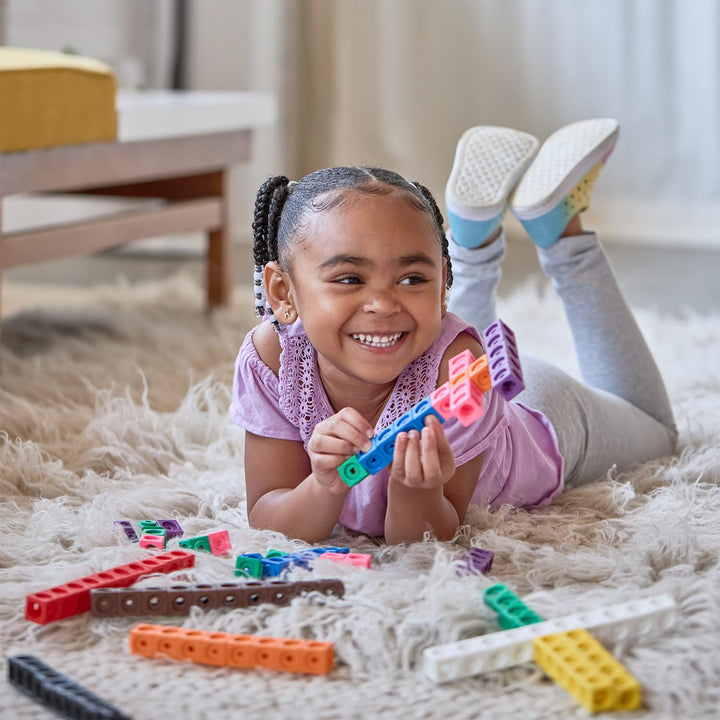EDX Education Math Cubes - 100-Piece Linking Cube Set for Early Learning