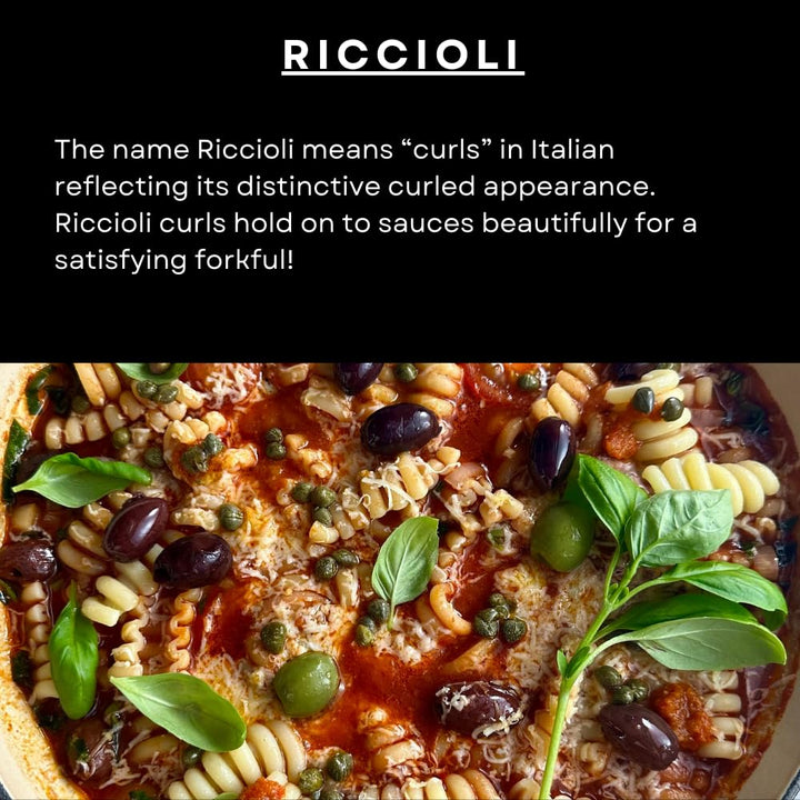 Garofalo Riccioli 500 g - Italian Short Pasta Made with Durum Wheat Semolina