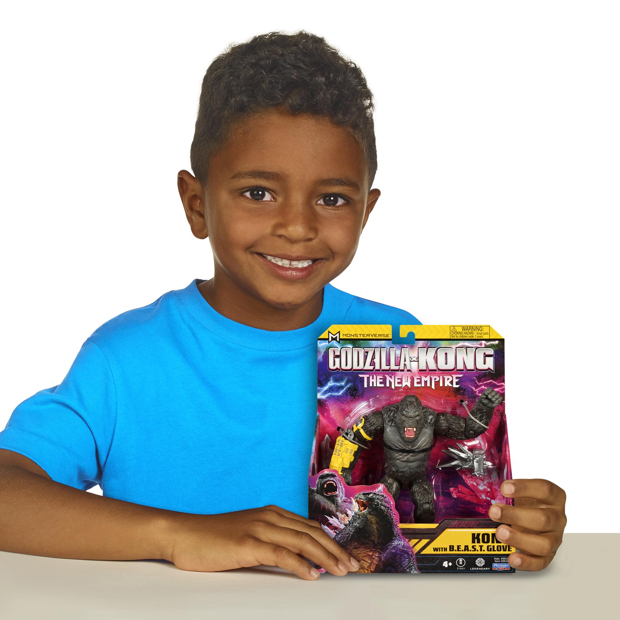 MonsterVerse Godzilla x Kong - 6-Inch Kong Action Figure with B.E.A.S.T Glove | Highly Articulated | Ages 4+ 6