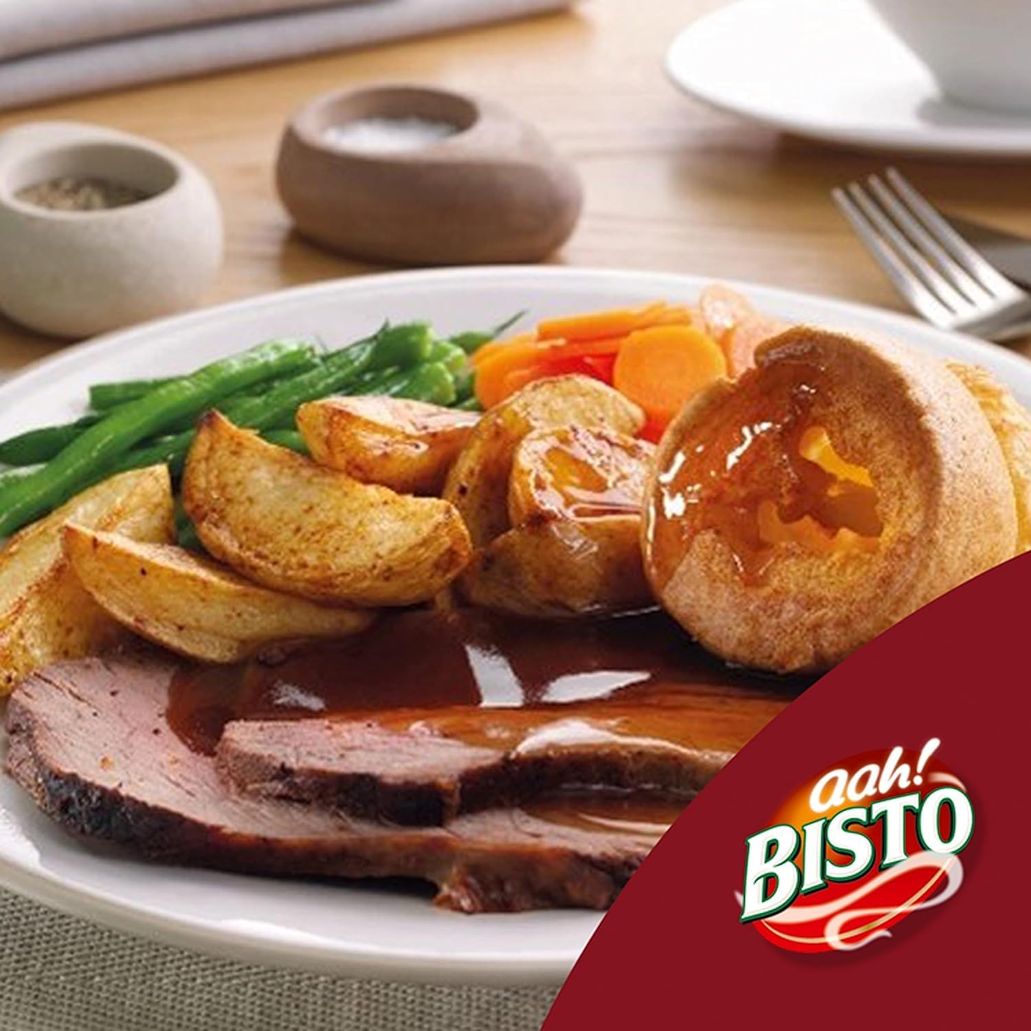 Bisto - Best Reduced Salt Beef Gravy Granules Made with Real Beef Extract 3