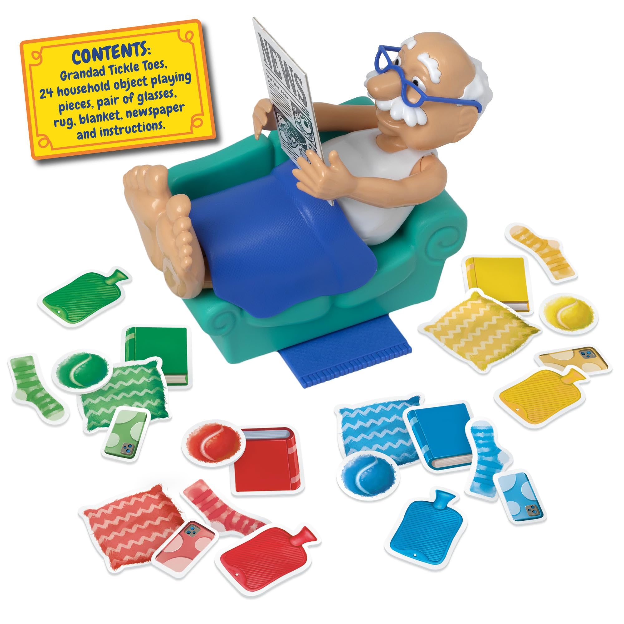 Ideal Grandad Tickle Toes: The Stack, Tickle and Topple Family Board Game 6