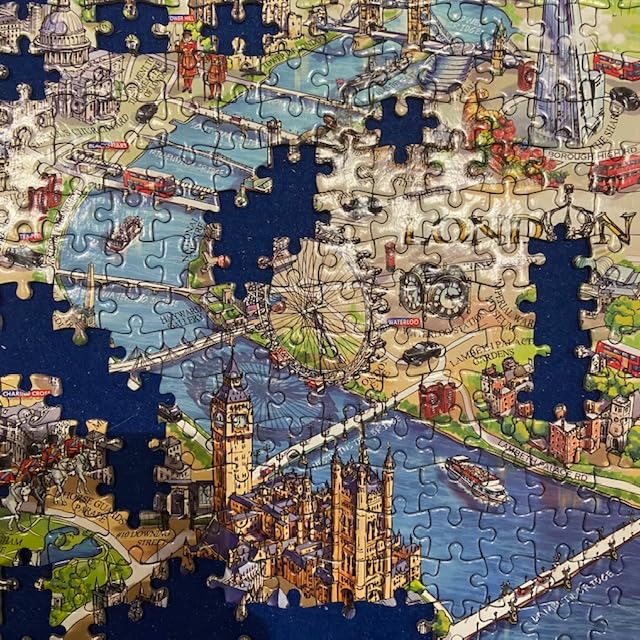 Gibsons London Landmarks Jigsaw Puzzle - 1000 Pieces | Recycled Board | Includes Poster 4