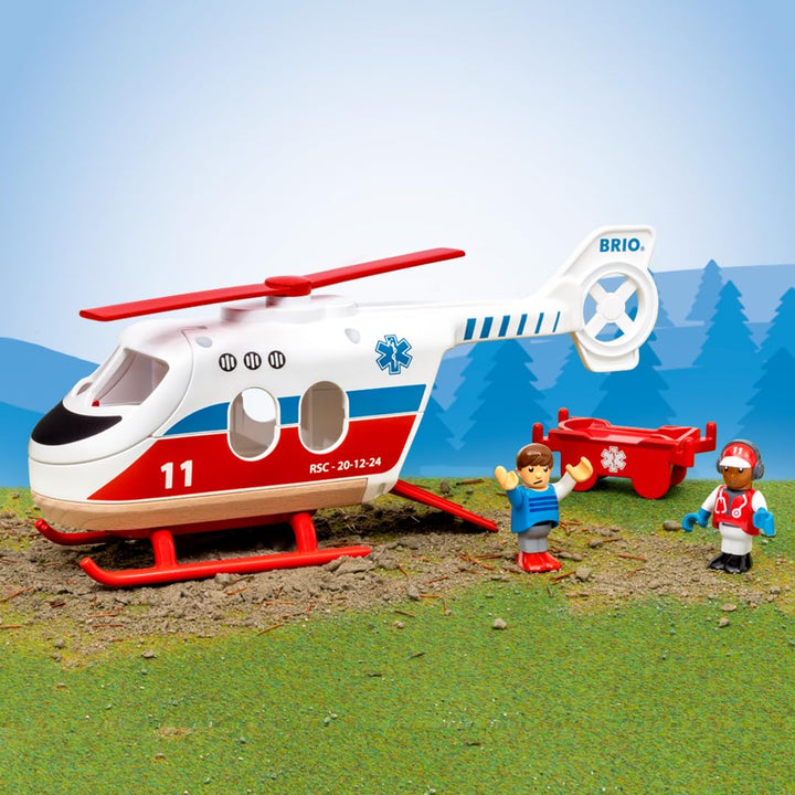 BRIO World Rettungsspielzeughubschrauber für Kinder ab 3 Jahren – 2023