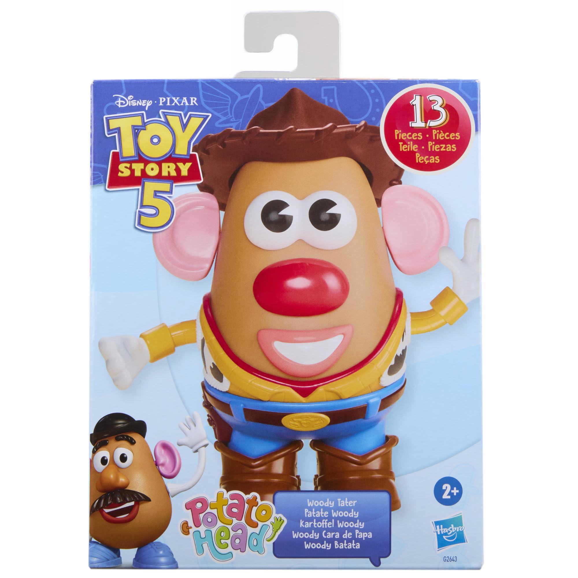 Mr. Potato Head Toy Story Woody Tater Set with 1 Potato Body and 12 Accessories | Ages 2+ 3