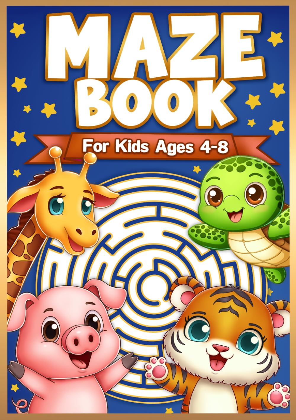 BJB Publishing Maze Book for Kids Ages 4-8 | 100 Puzzles | Paperback