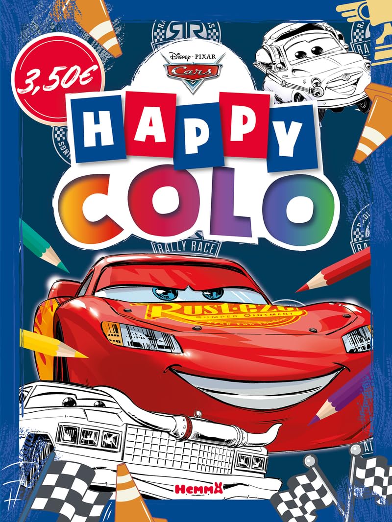 Disney Pixar Cars 1, 2 & 3 Colouring Book - Activity Book for Ages 5-8 1