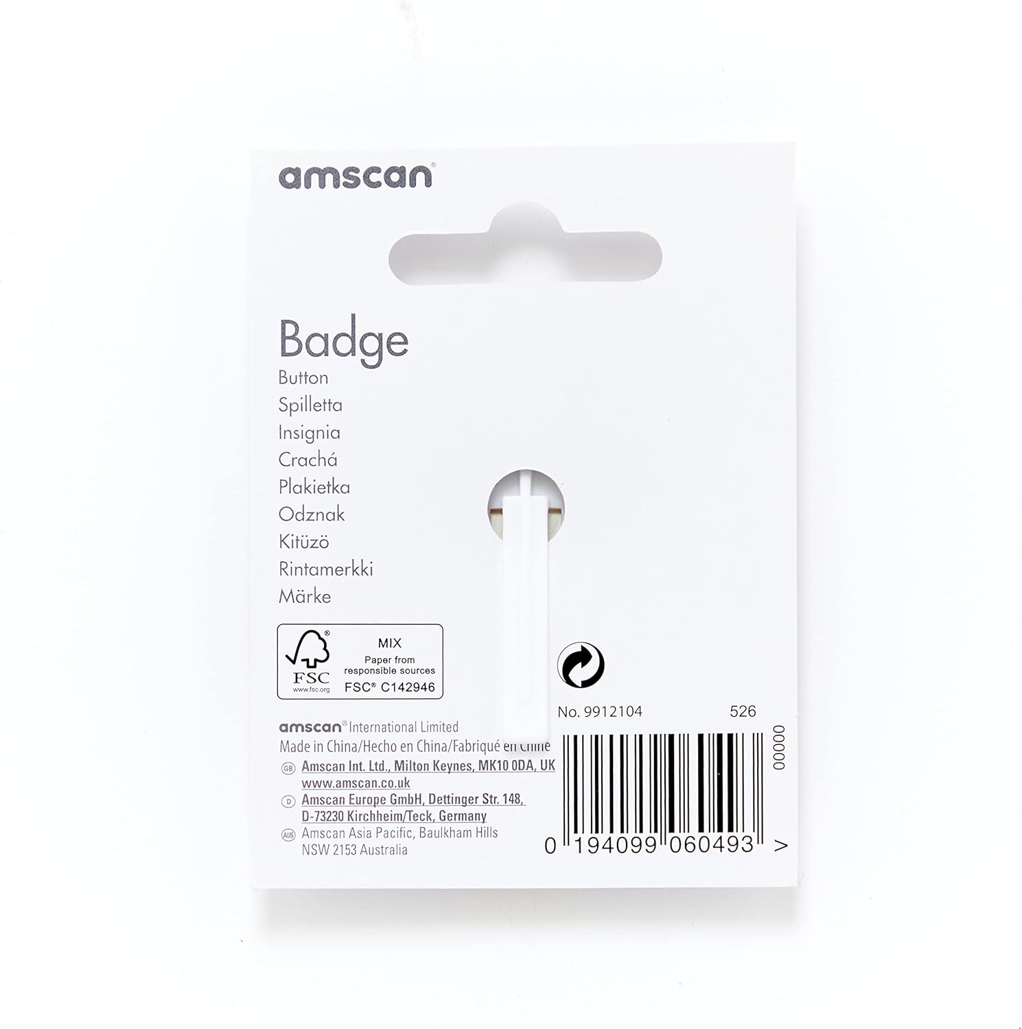 amscan 5 TODAY Geburtstagsabzeichen, mehrfarbig, Stern-Design 3