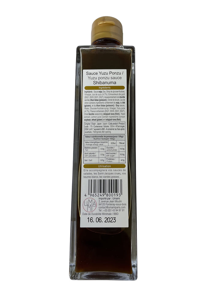 Shibanuma - Yuzu Katsuo Ponzu Soy Sauce (300ml)