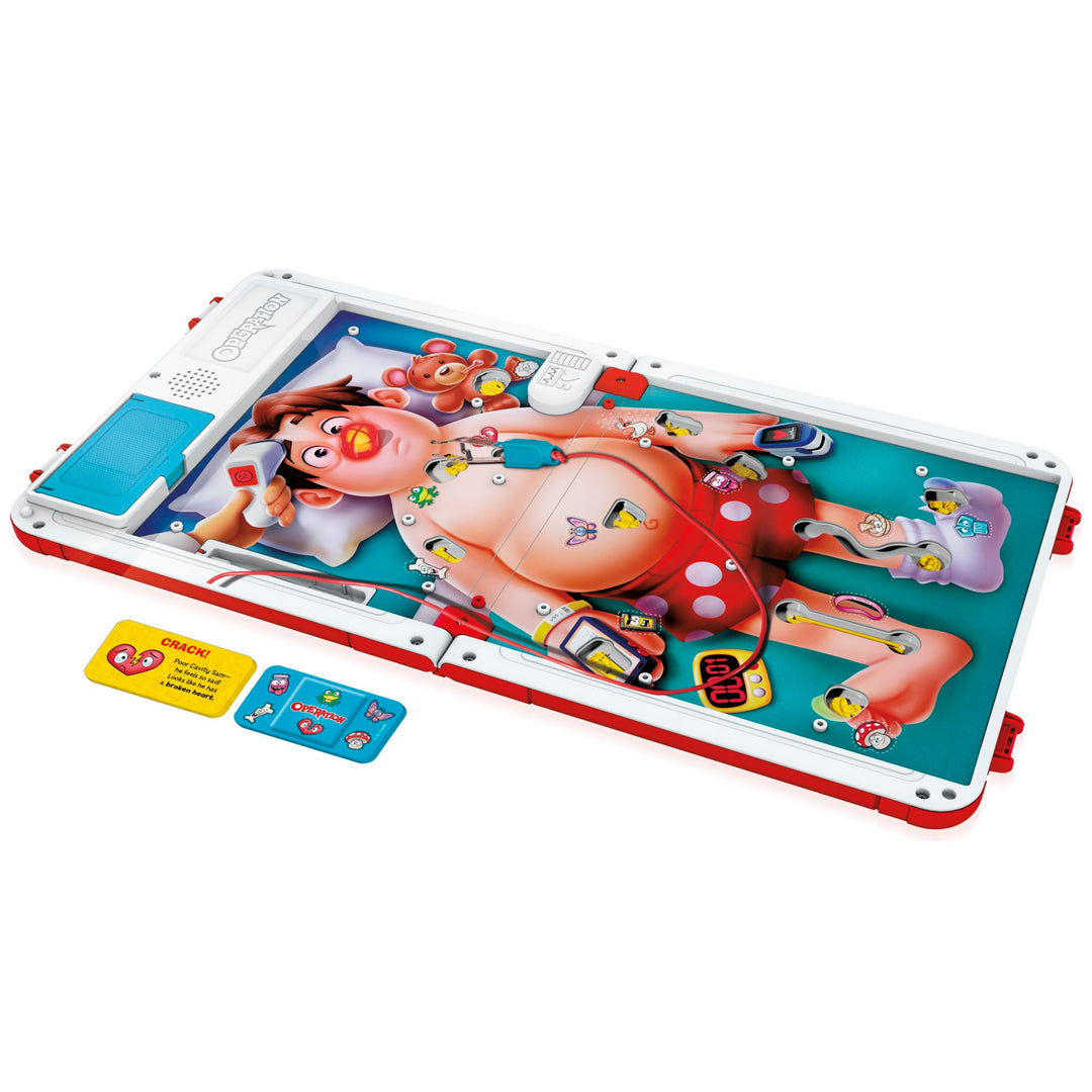 Hasbro Gaming Operation Electronic Board Game with All-in-One Carrying Case