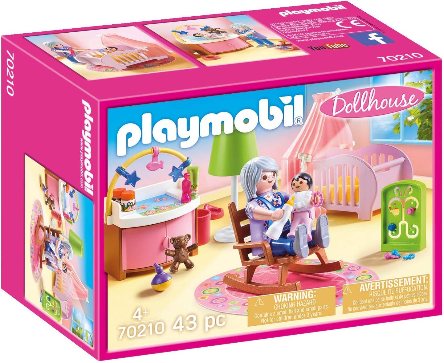 Playmobil 70210 Dollhouse Nursery Playset - For Children Ages 4+ 1