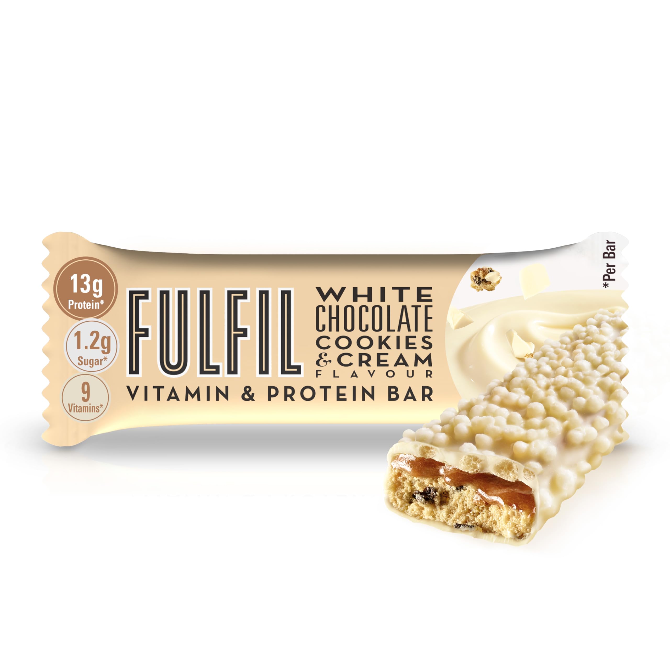 Fulfil - Vitamin and Protein Bars (15 x 40g) White Chocolate Cookies and Cream 4