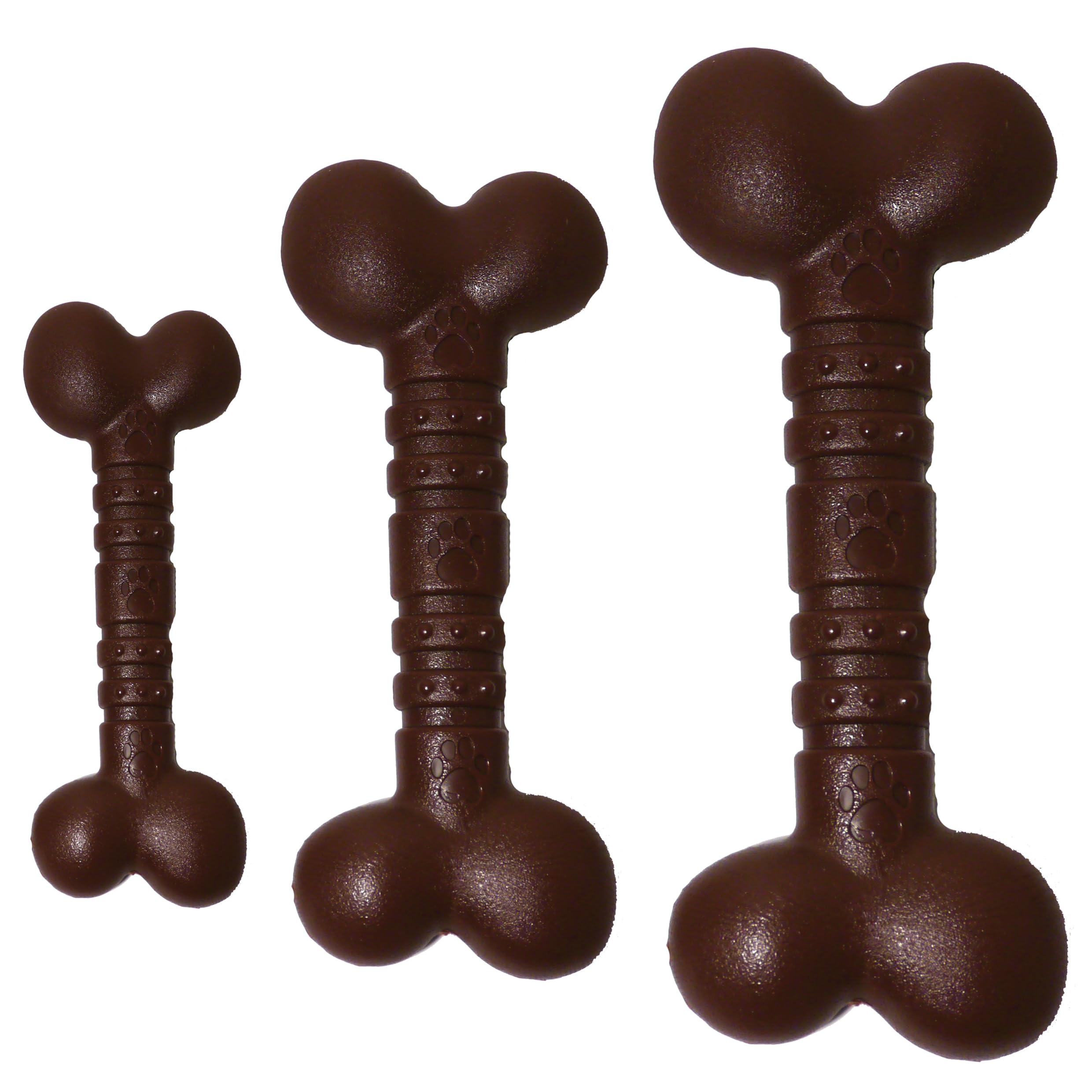 Rosewood Durable Beef Flavoured Nylon Chew Toy Bone for Small Dogs | Teething Relief | 20cm 3