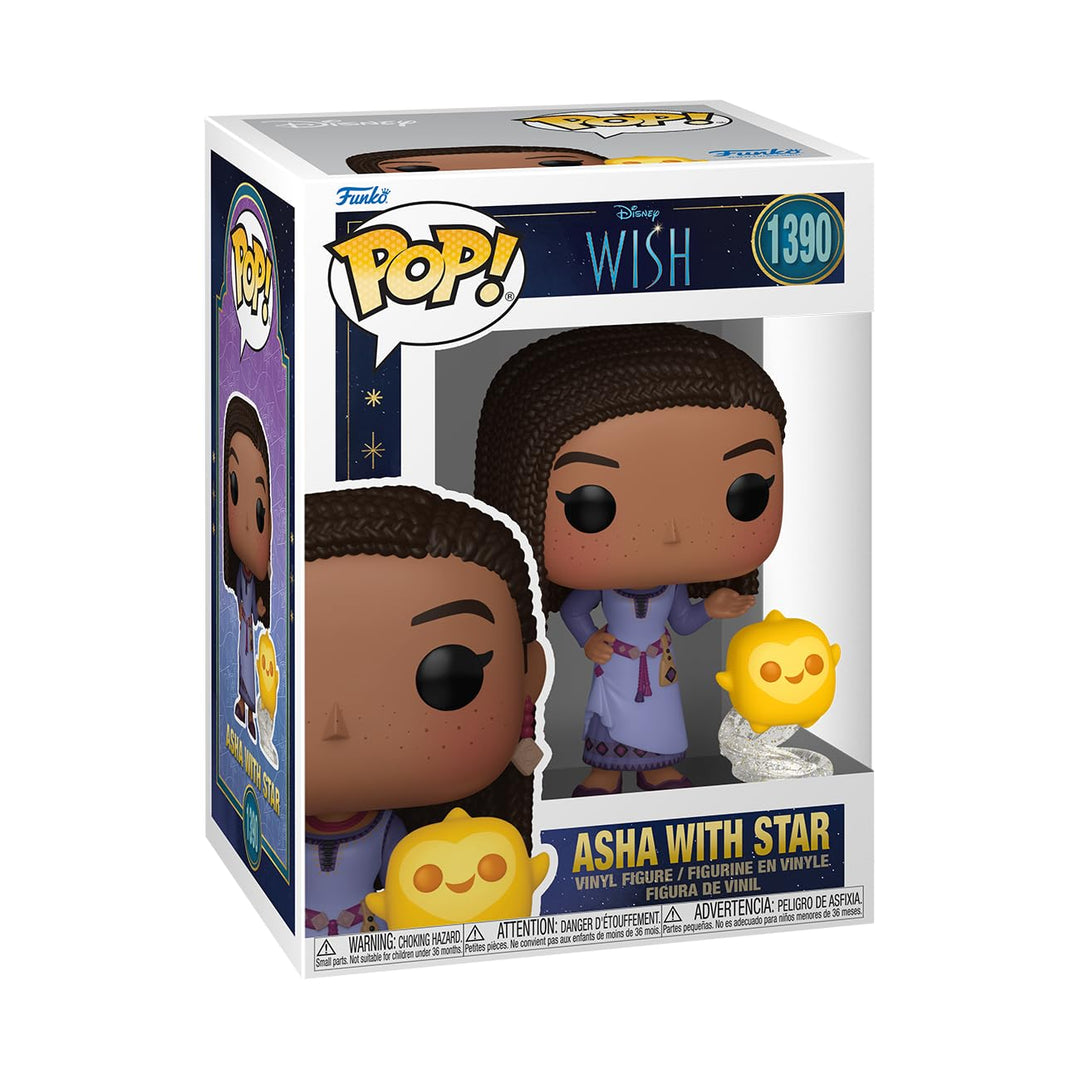 Funko Pop! Disney Wish - Asha & Star Vinyl Figure Collectible Set