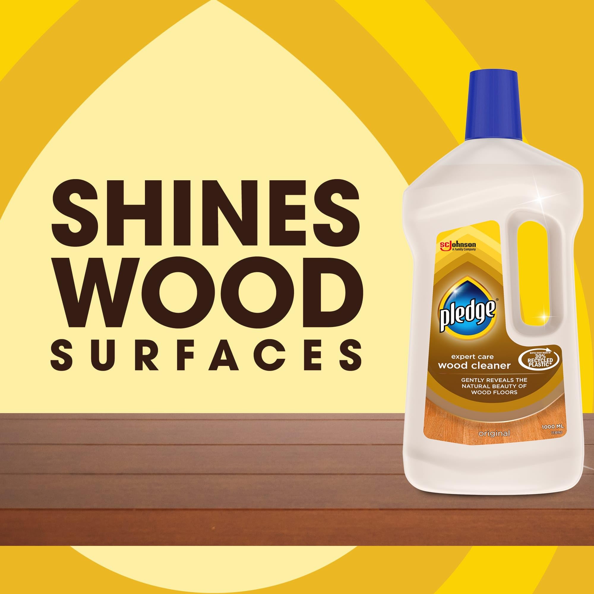 Pledge Expert Care Wood Floor Cleaner Original - Oil-Free Formula | 1L Liquid